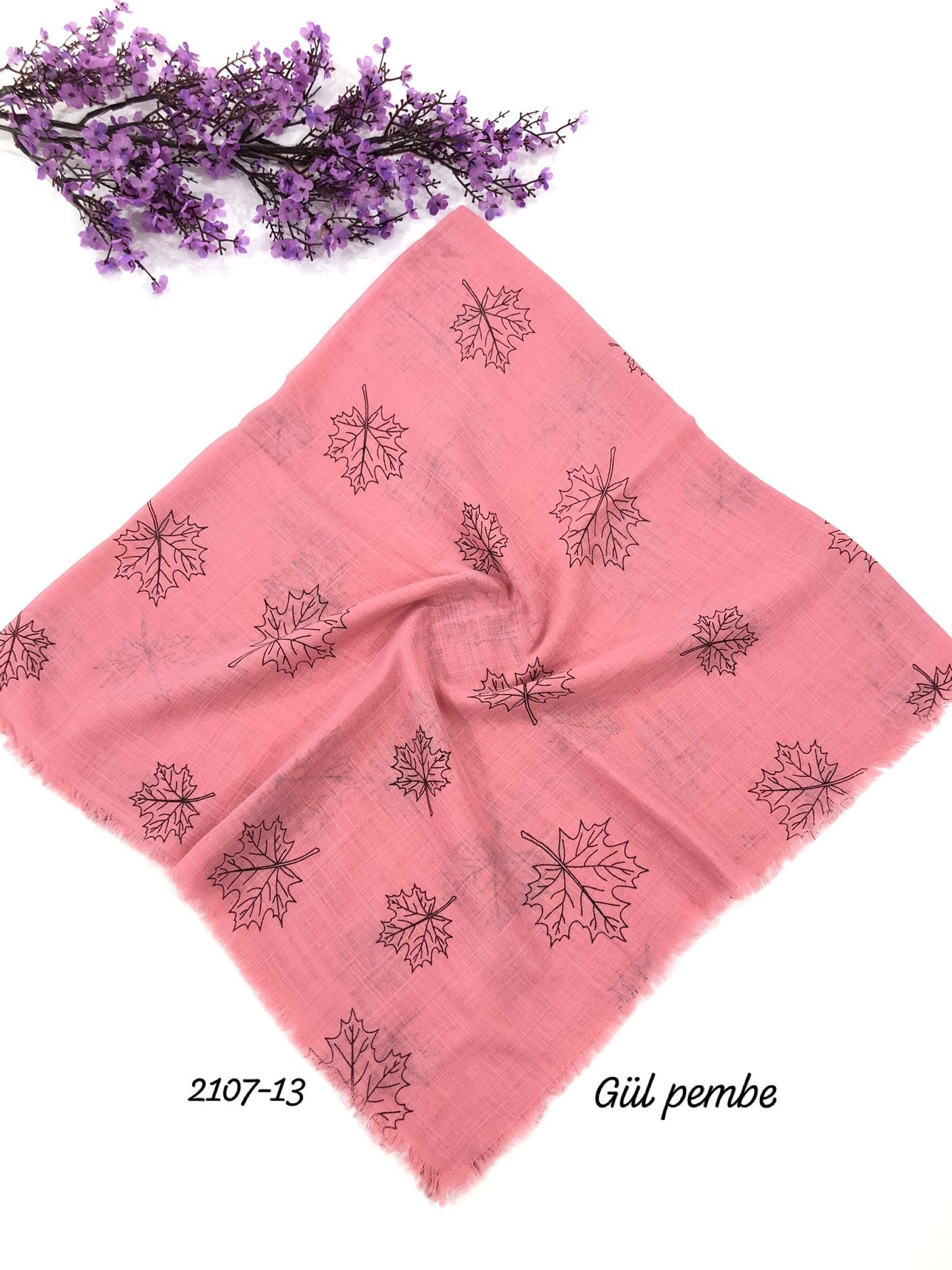 2107 Flamlı Pamuk Eşarp