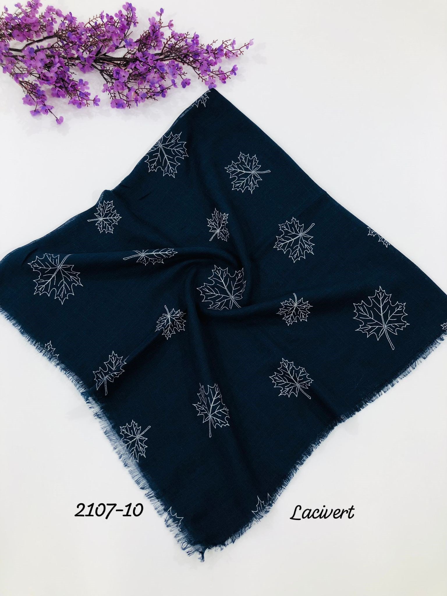 2107 Flamlı Pamuk Eşarp