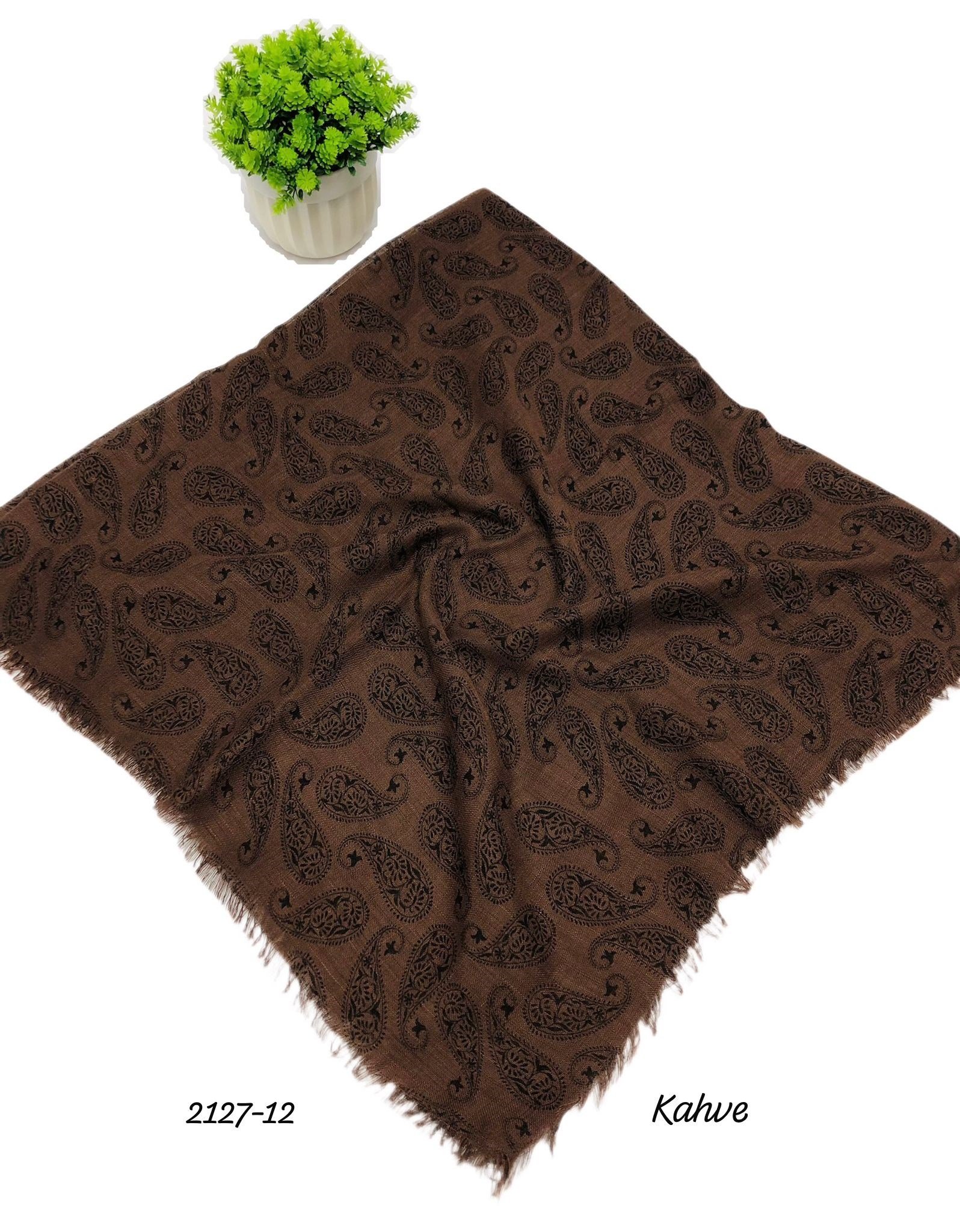 2127 Kampanyalı Flamlı Pamuk Eşarp