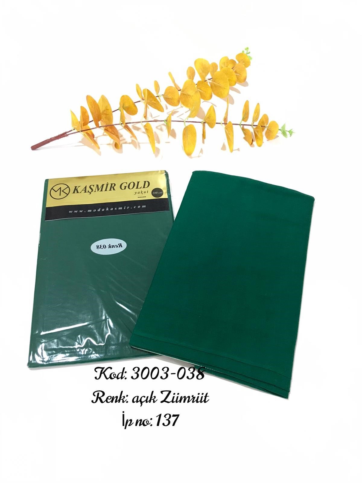 3003 Poşetli Kaşmir 100 Cm Düz Yazma