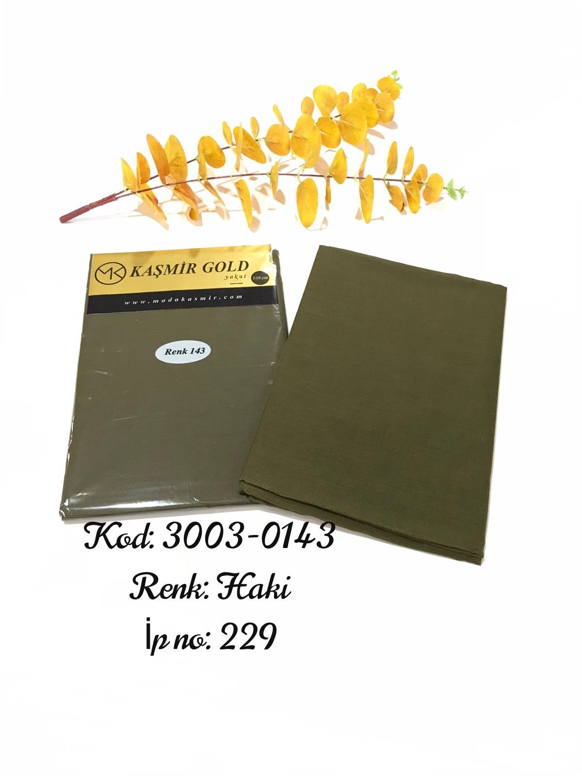 3003 Poşetli Kaşmir 100 Cm Düz Yazma