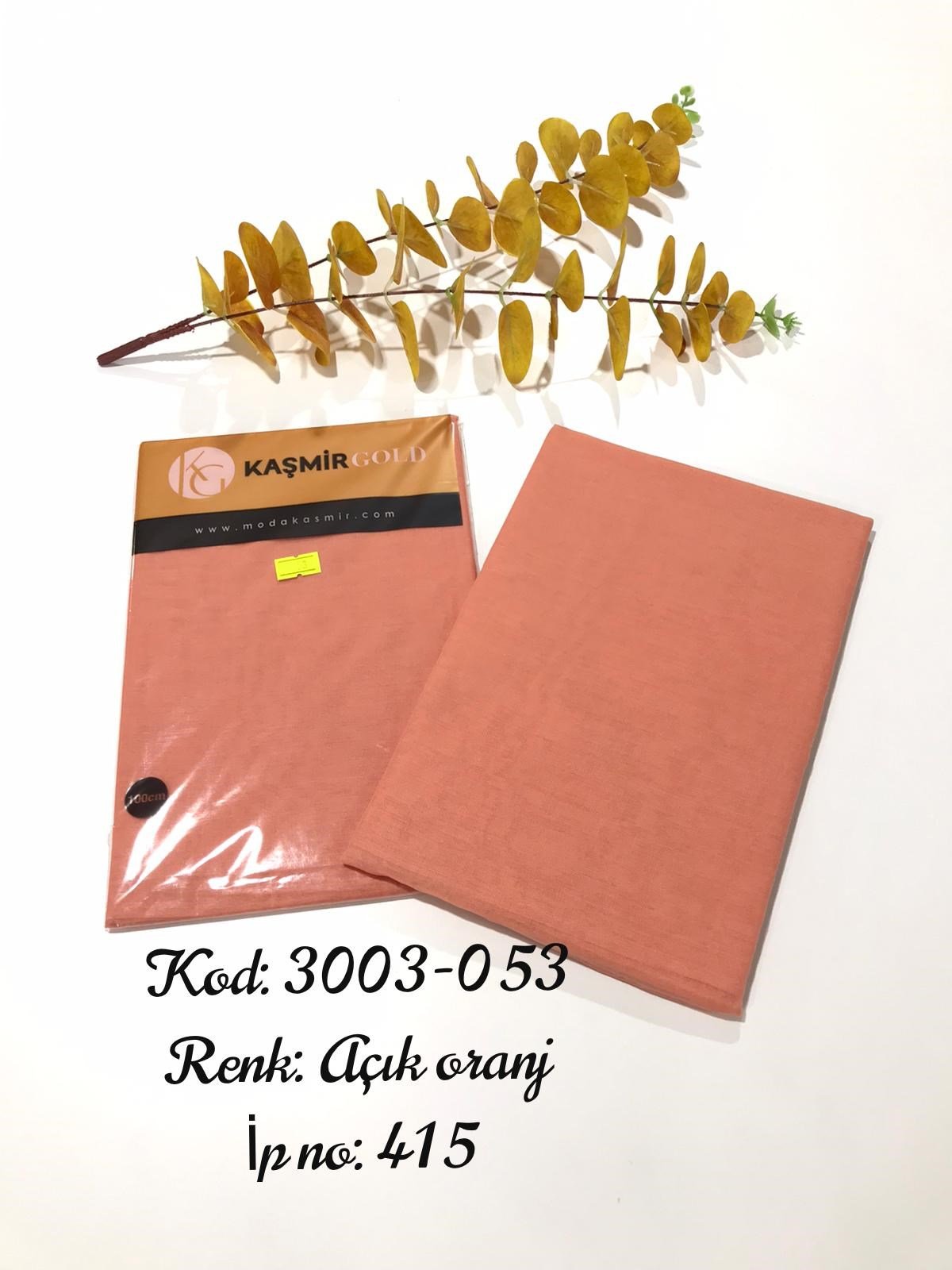 3003 Poşetli Kaşmir 100 Cm Düz Yazma
