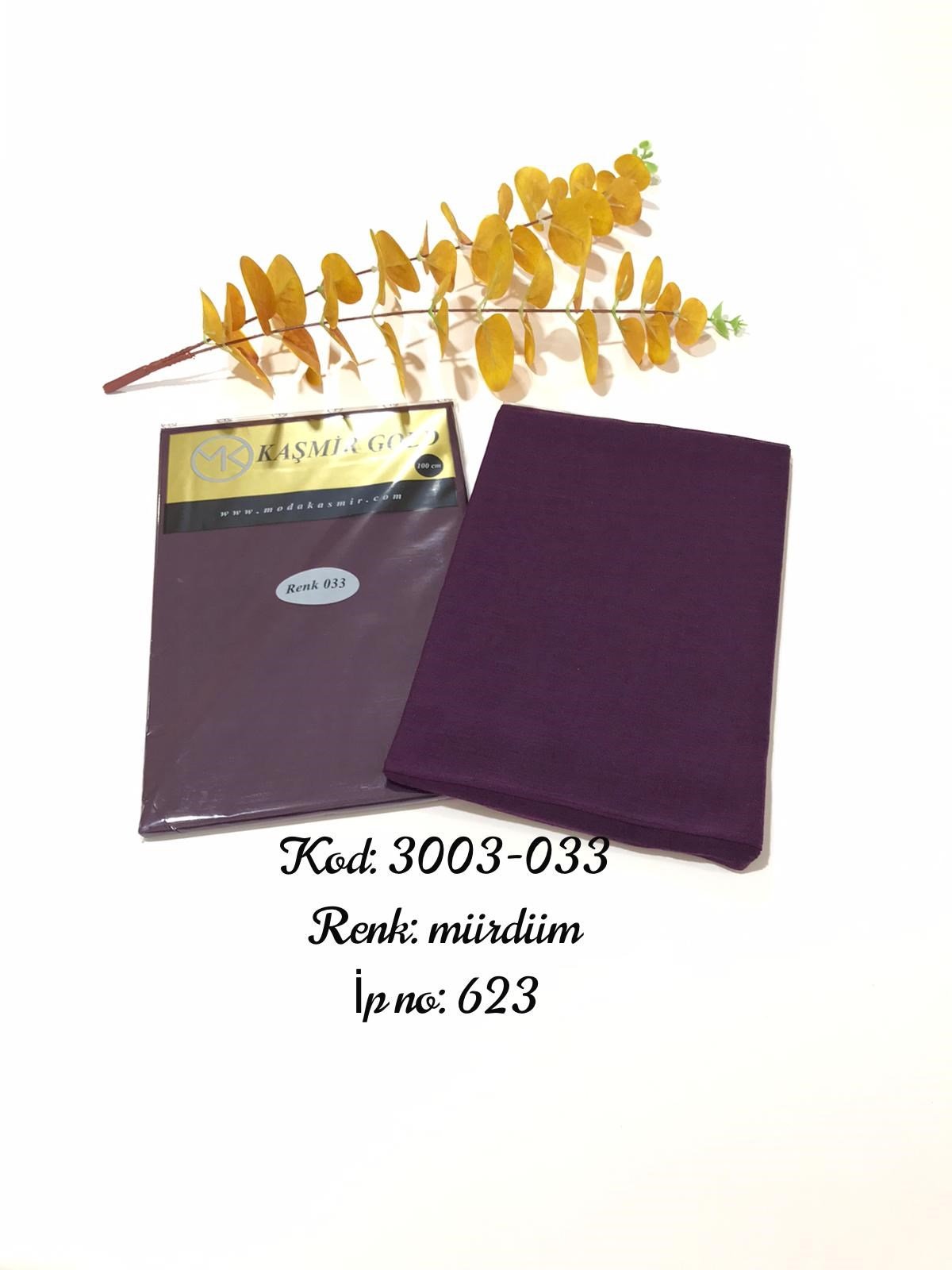 3003 Poşetli Kaşmir 100 Cm Düz Yazma