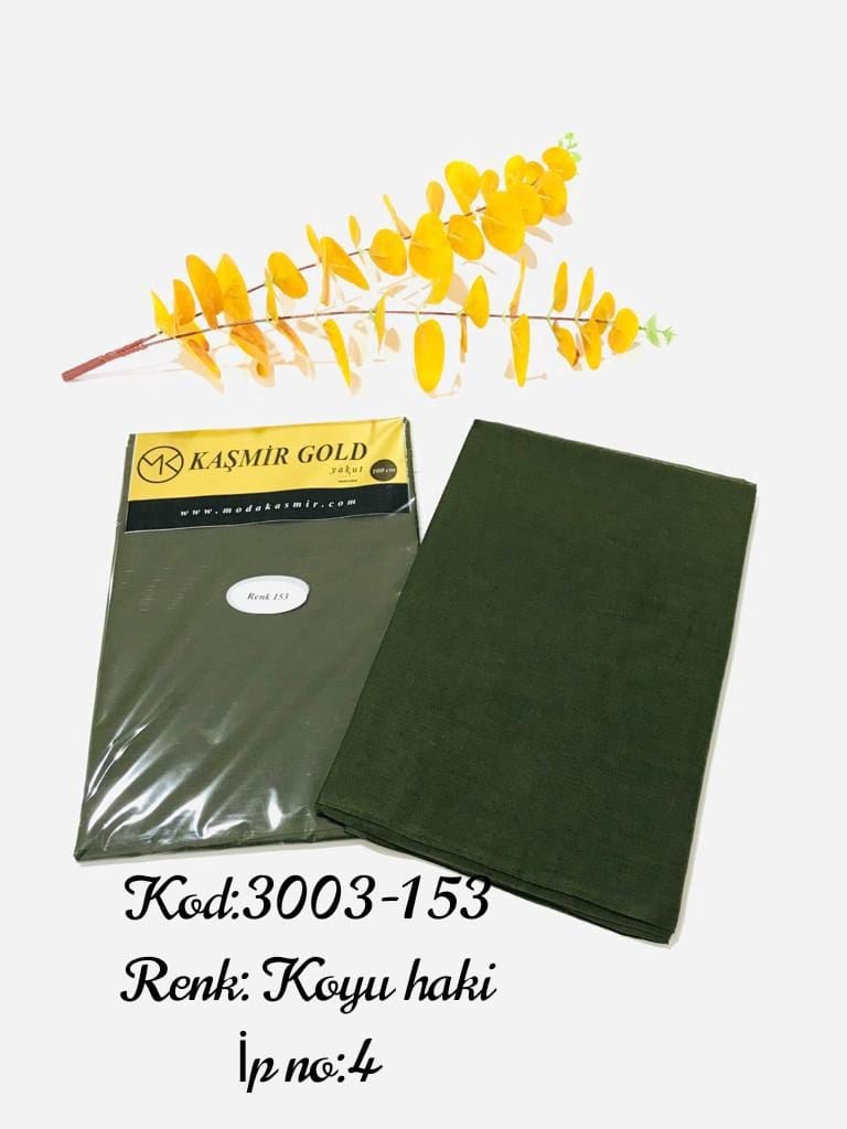 3003 Poşetli Kaşmir 100 Cm Düz Yazma