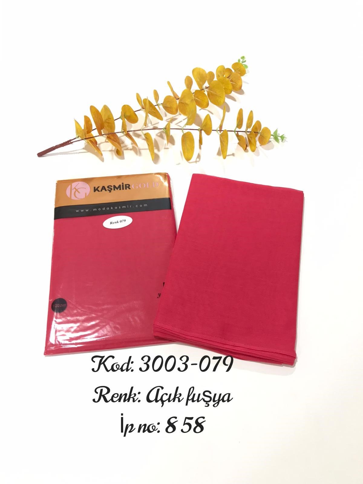 3003 Poşetli Kaşmir 100 Cm Düz Yazma