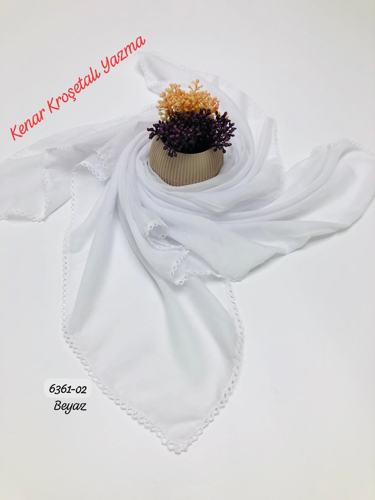 6361 Düz Kenar Kroşetalı (Tığlı ) Yazma