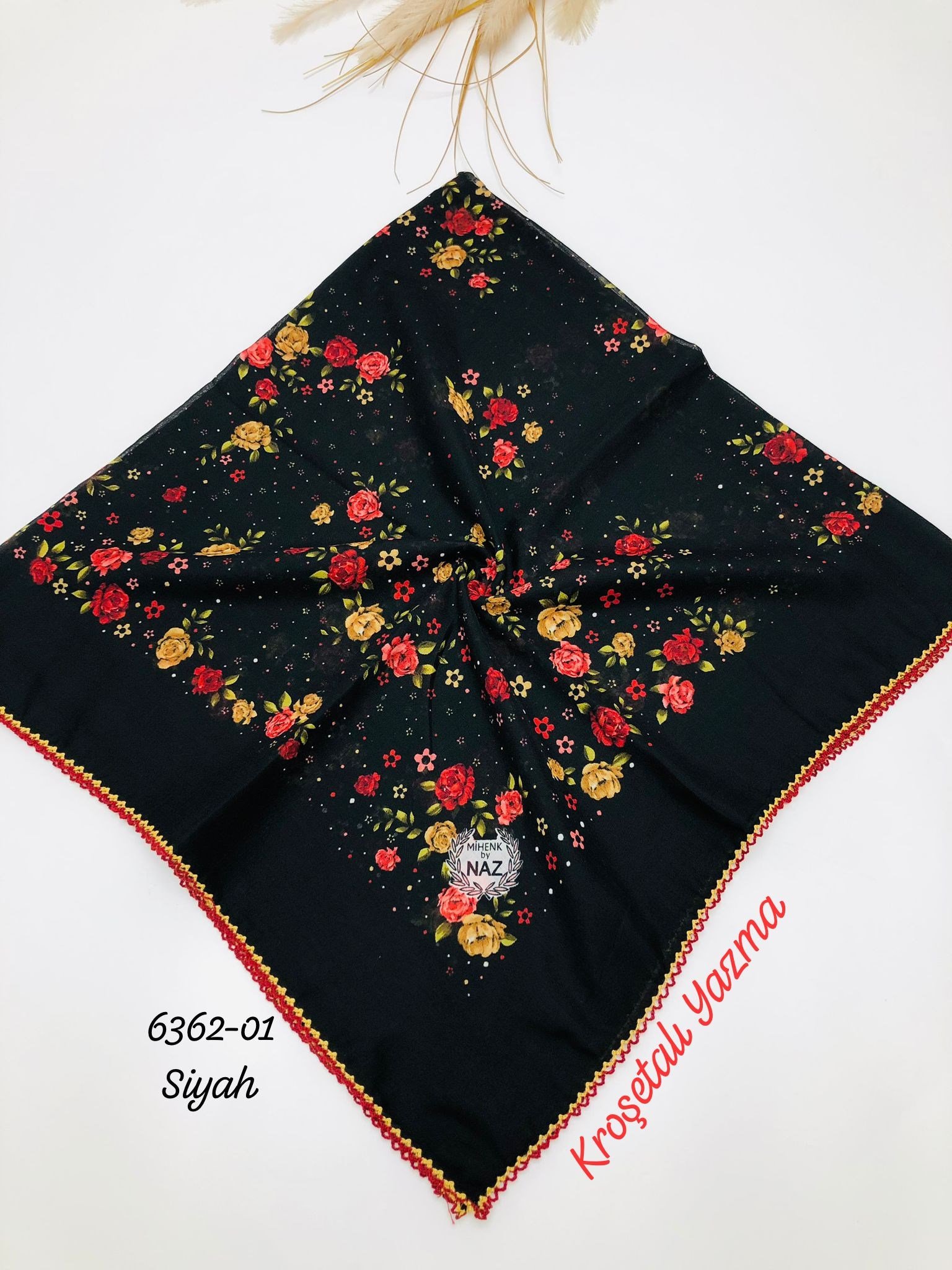 6362 Kenar Kroşetalı (Tığlı) Yazma