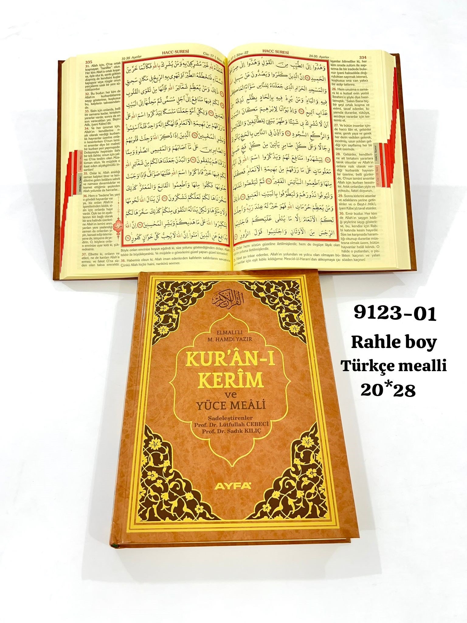 9123 Türkçe Mealli Rahle Boy Kuranı Kerim