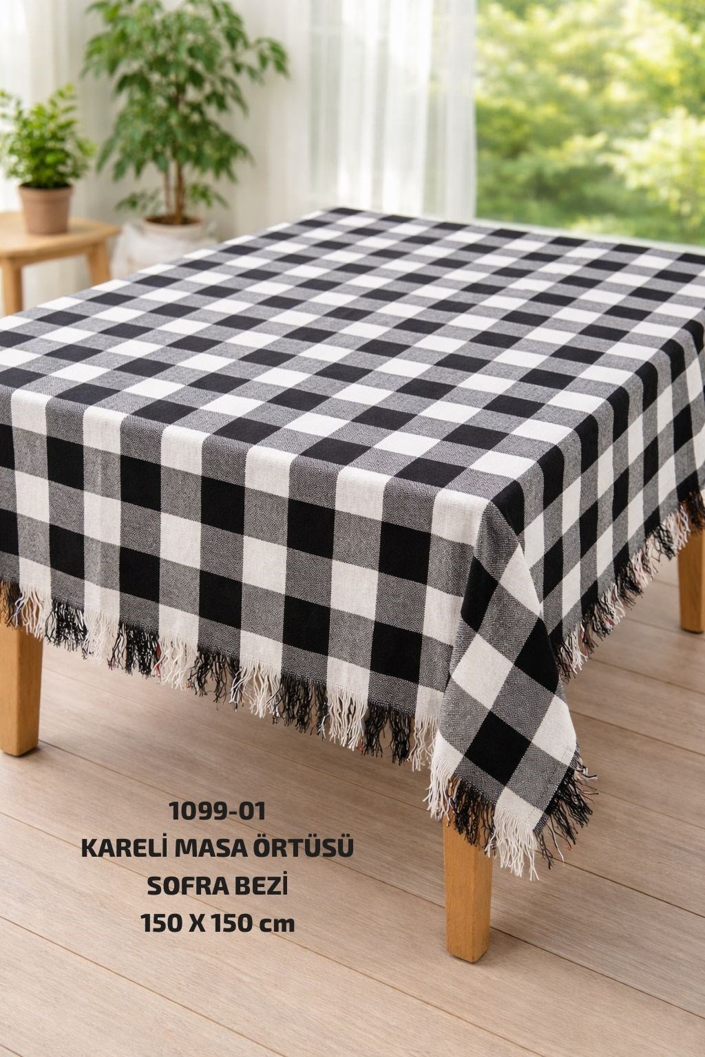 Kareli Masa Örtüsü Sofra Bezi