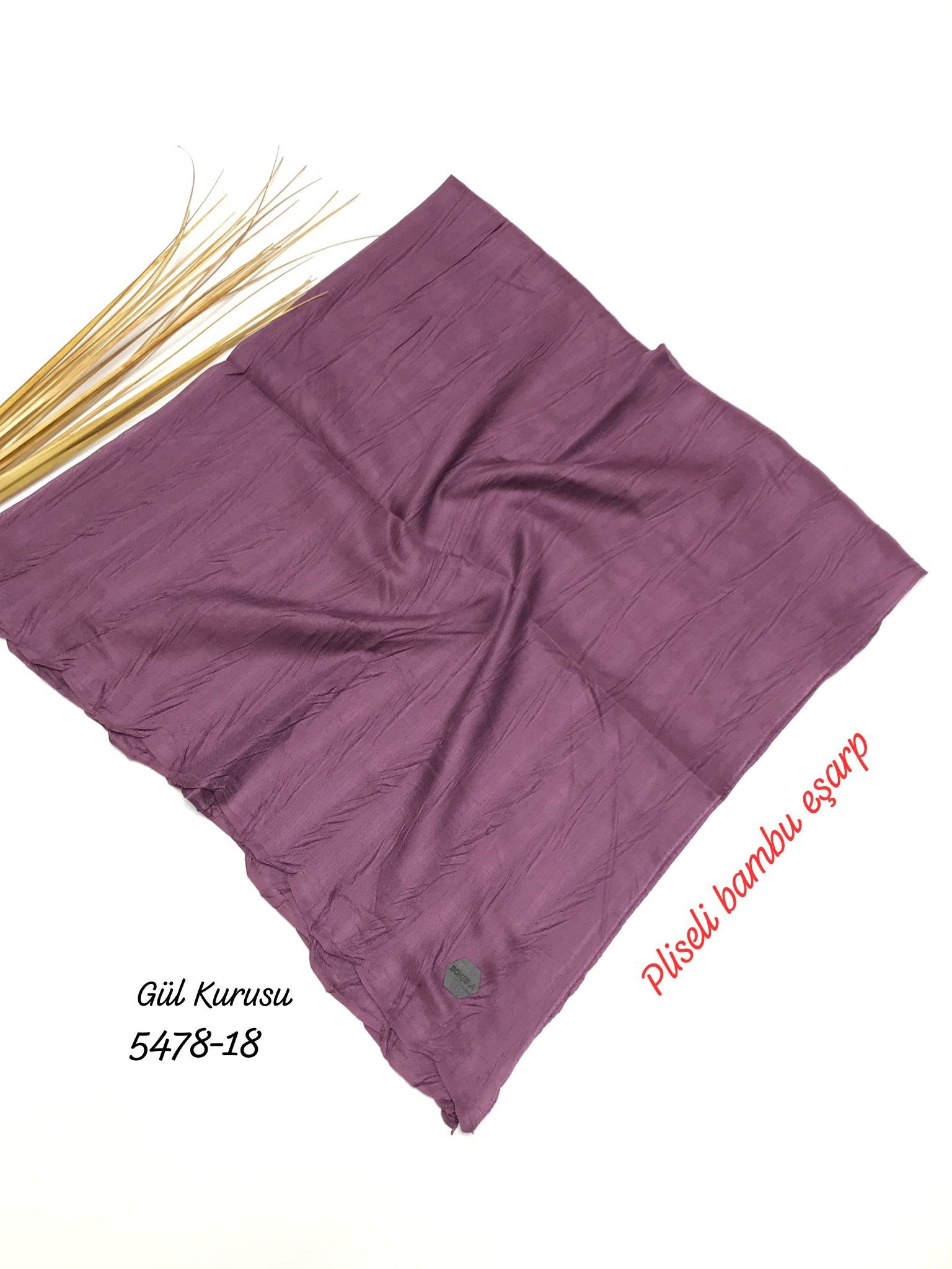 5478 Pliseli Bambu Eşarp