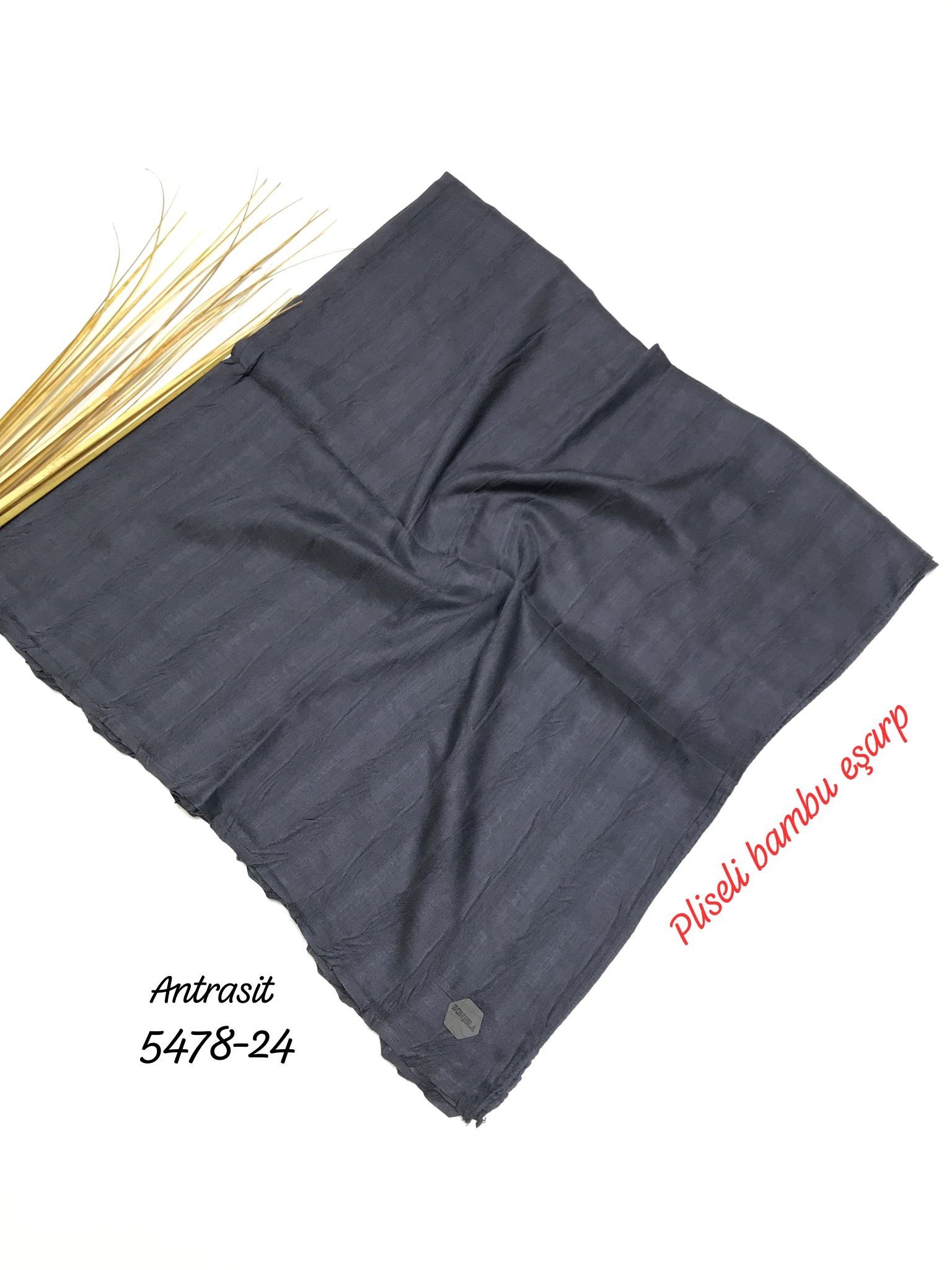 5478 Pliseli Bambu Eşarp