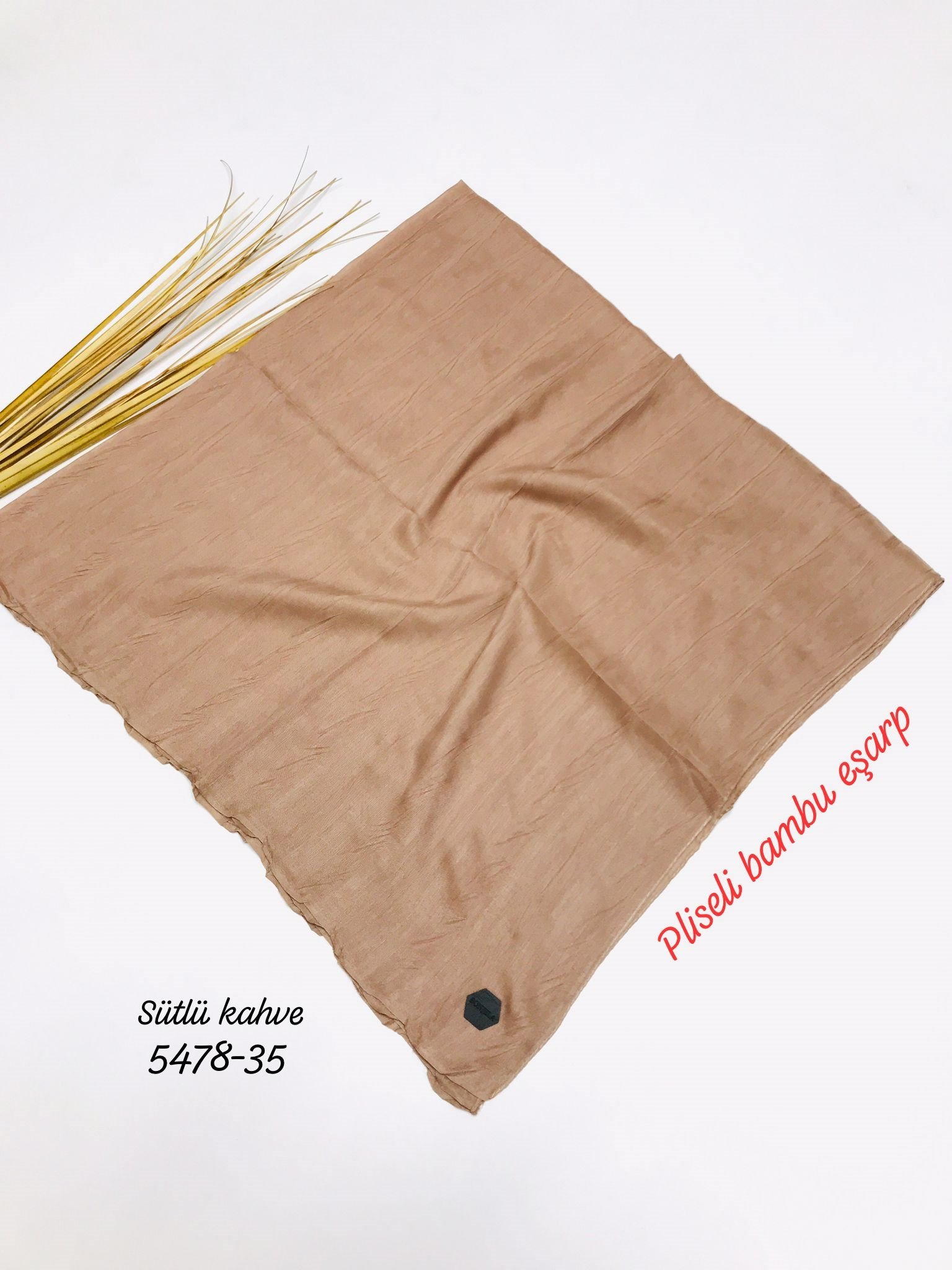 5478 Pliseli Bambu Eşarp