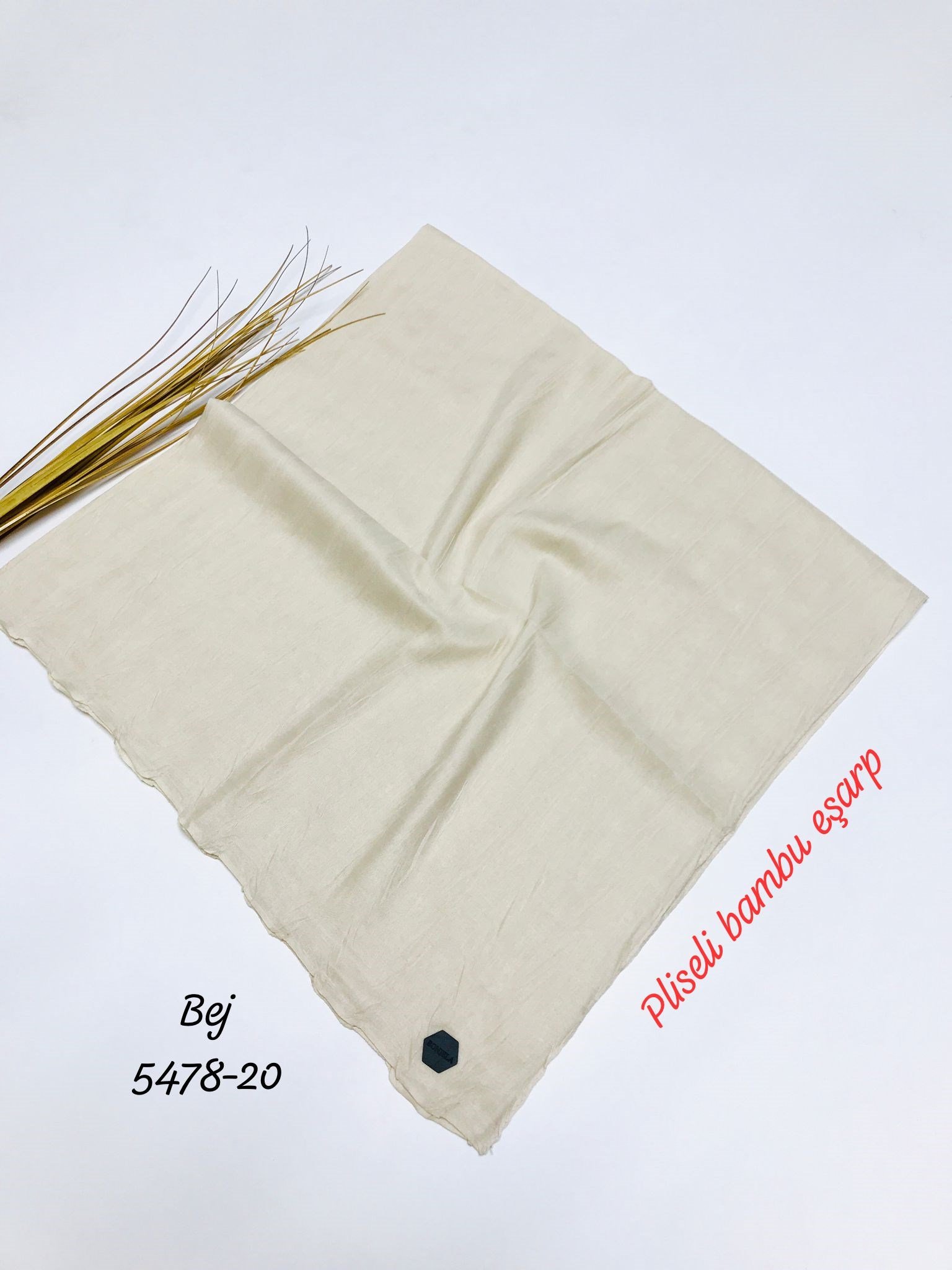 5478 Pliseli Bambu Eşarp