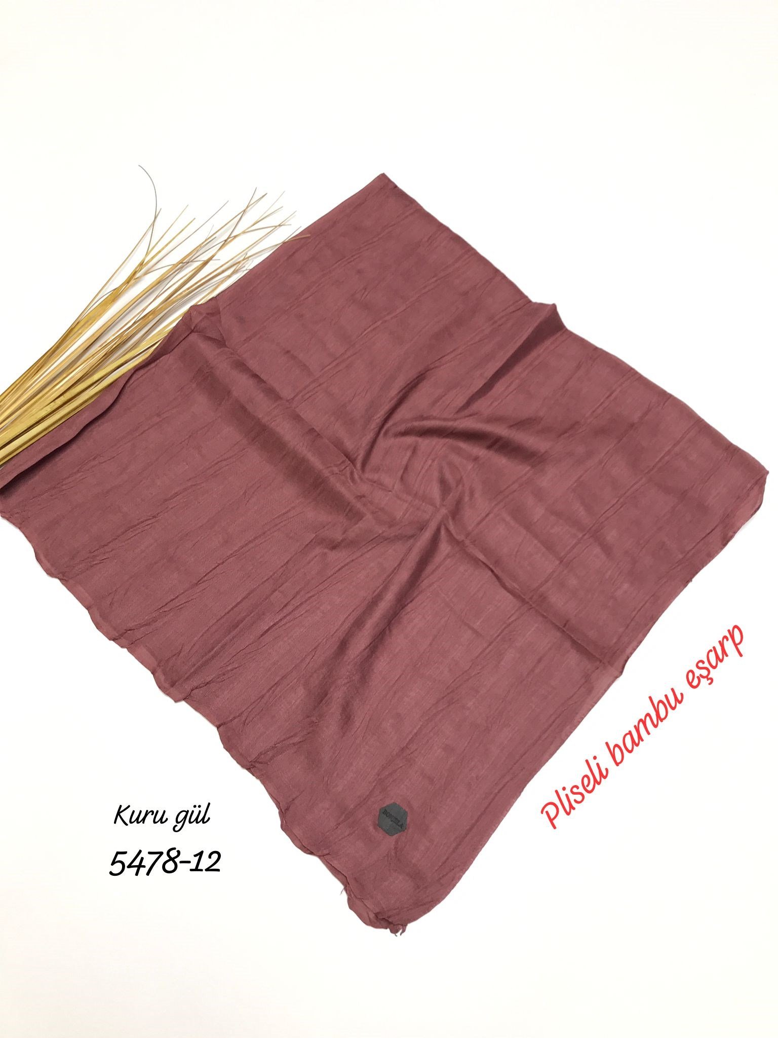 5478 Pliseli Bambu Eşarp