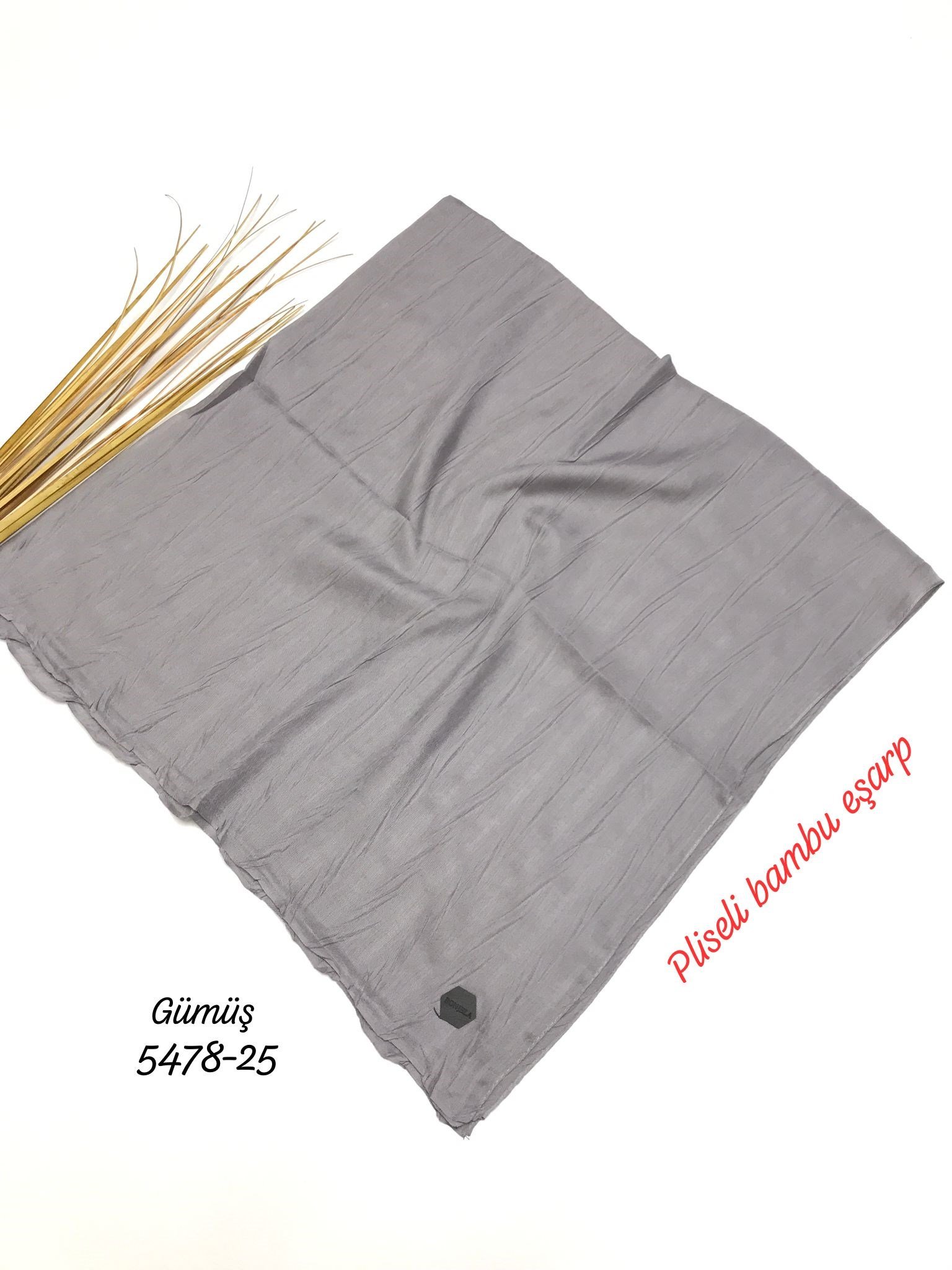 5478 Pliseli Bambu Eşarp