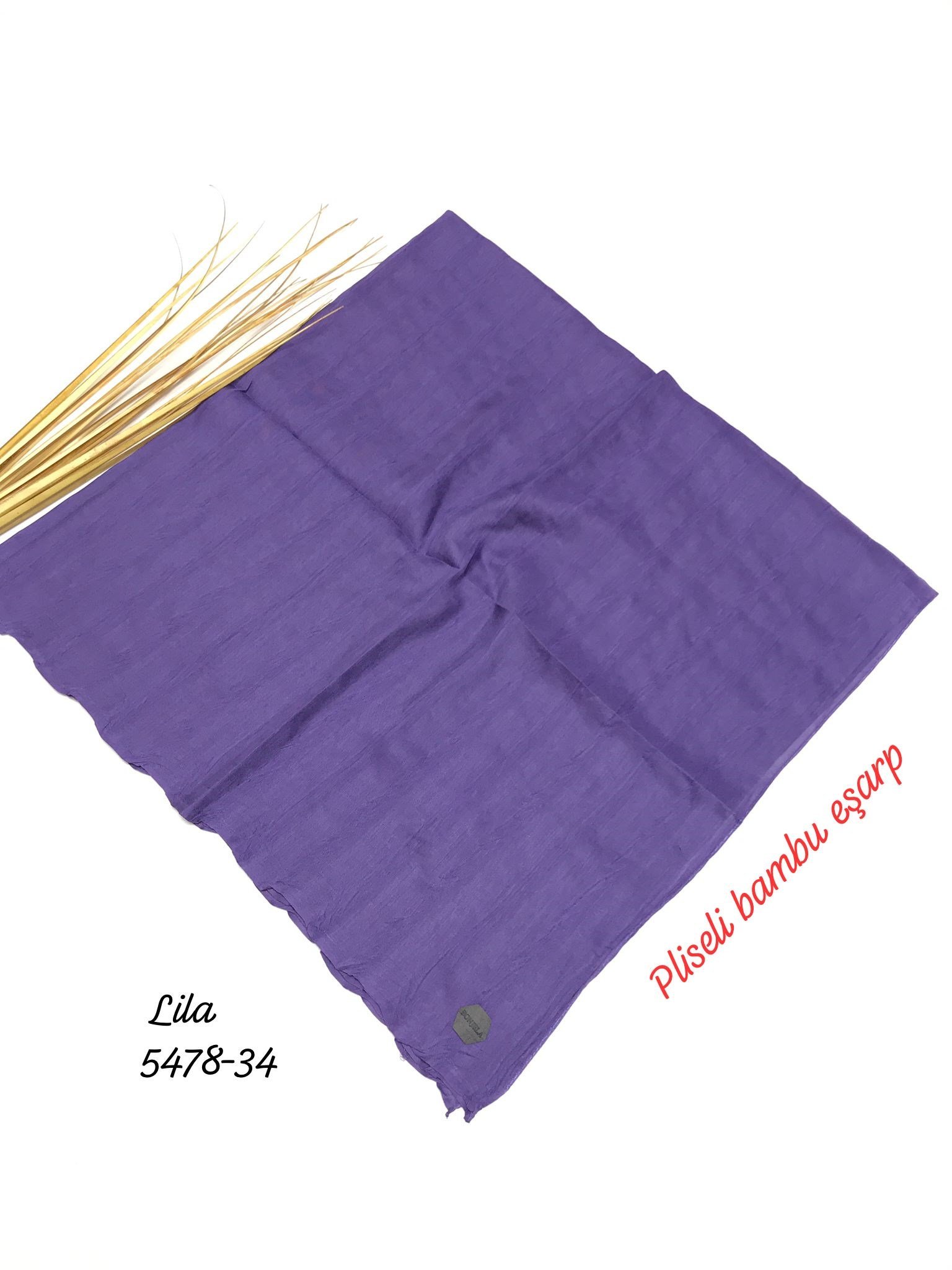 5478 Pliseli Bambu Eşarp