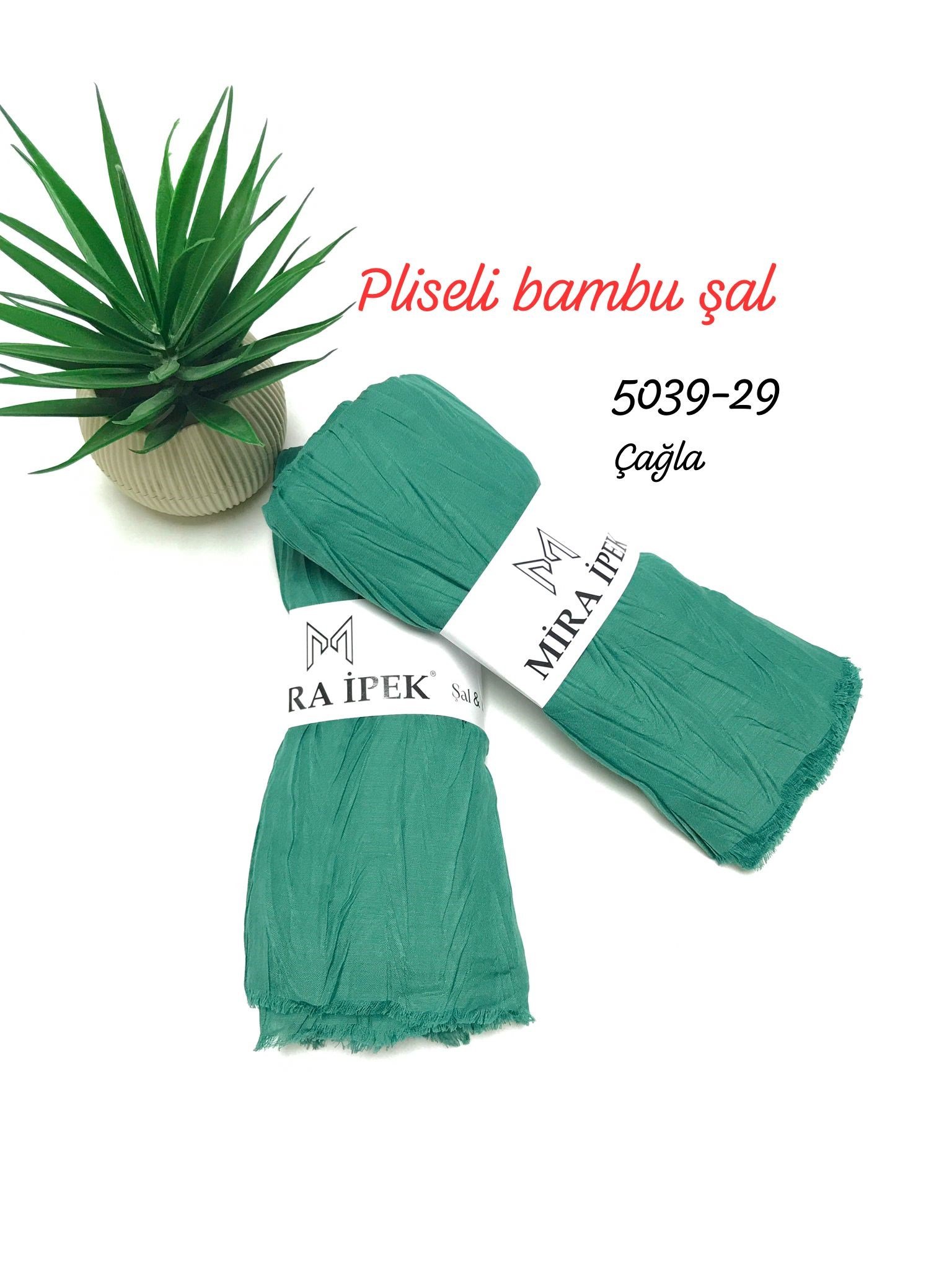 5039 Pliseli Bambu Şal