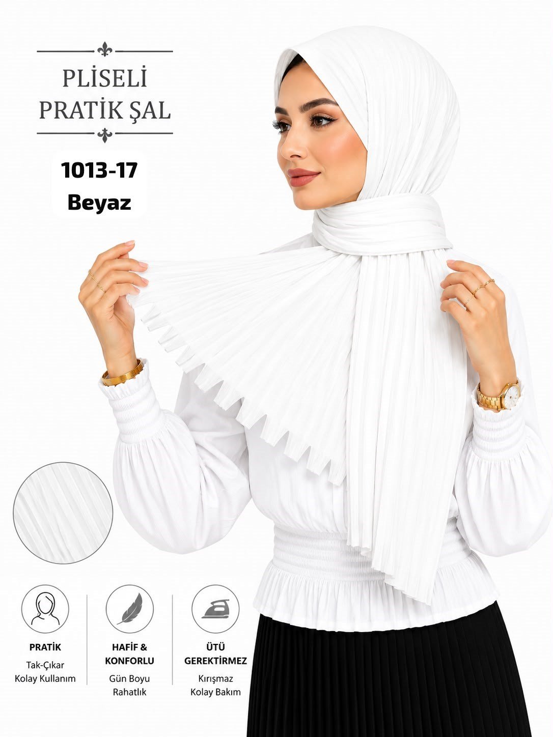Pliseli Pratik Şal