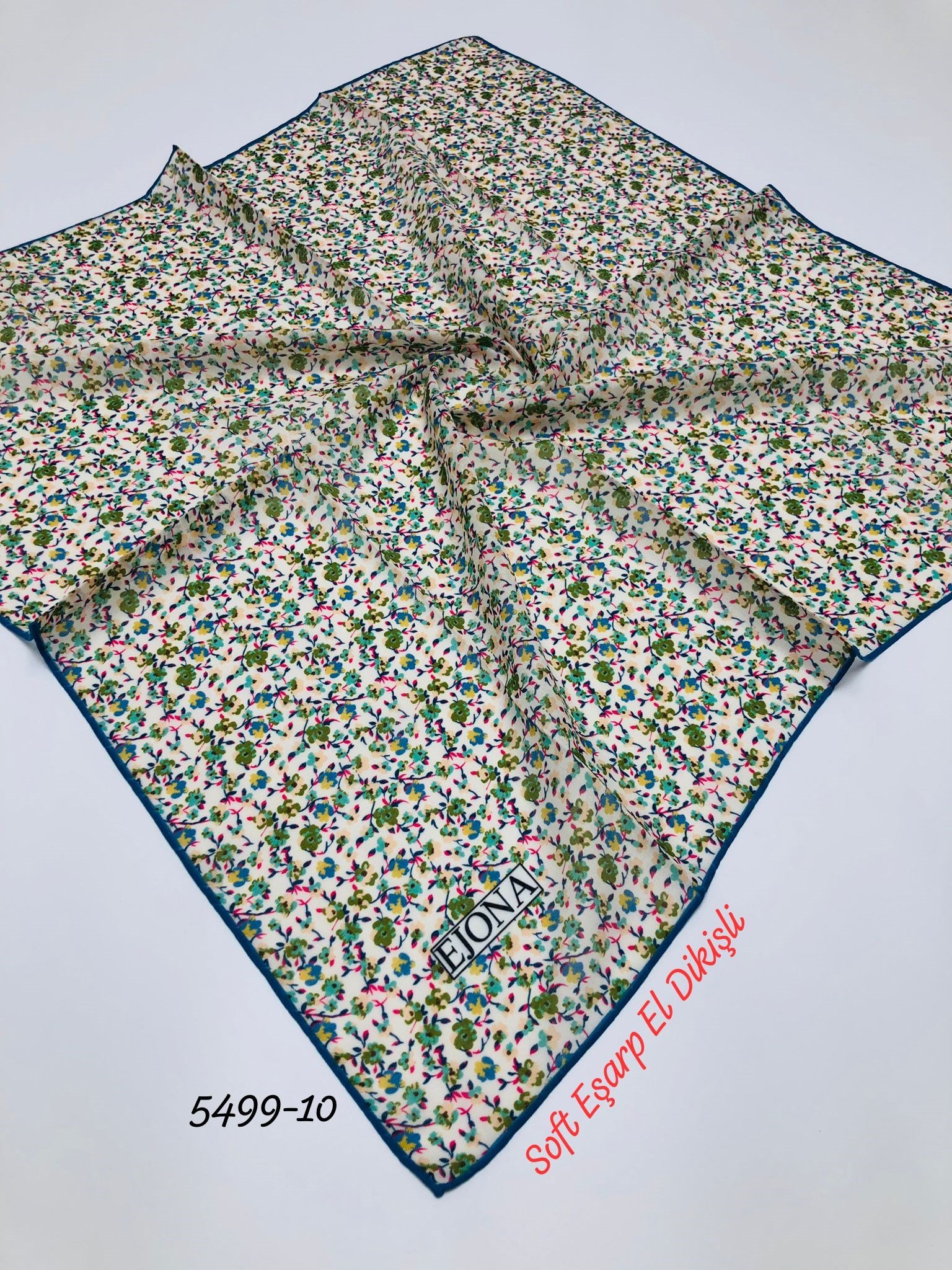 5499 Soft Eşarp El Dikişli
