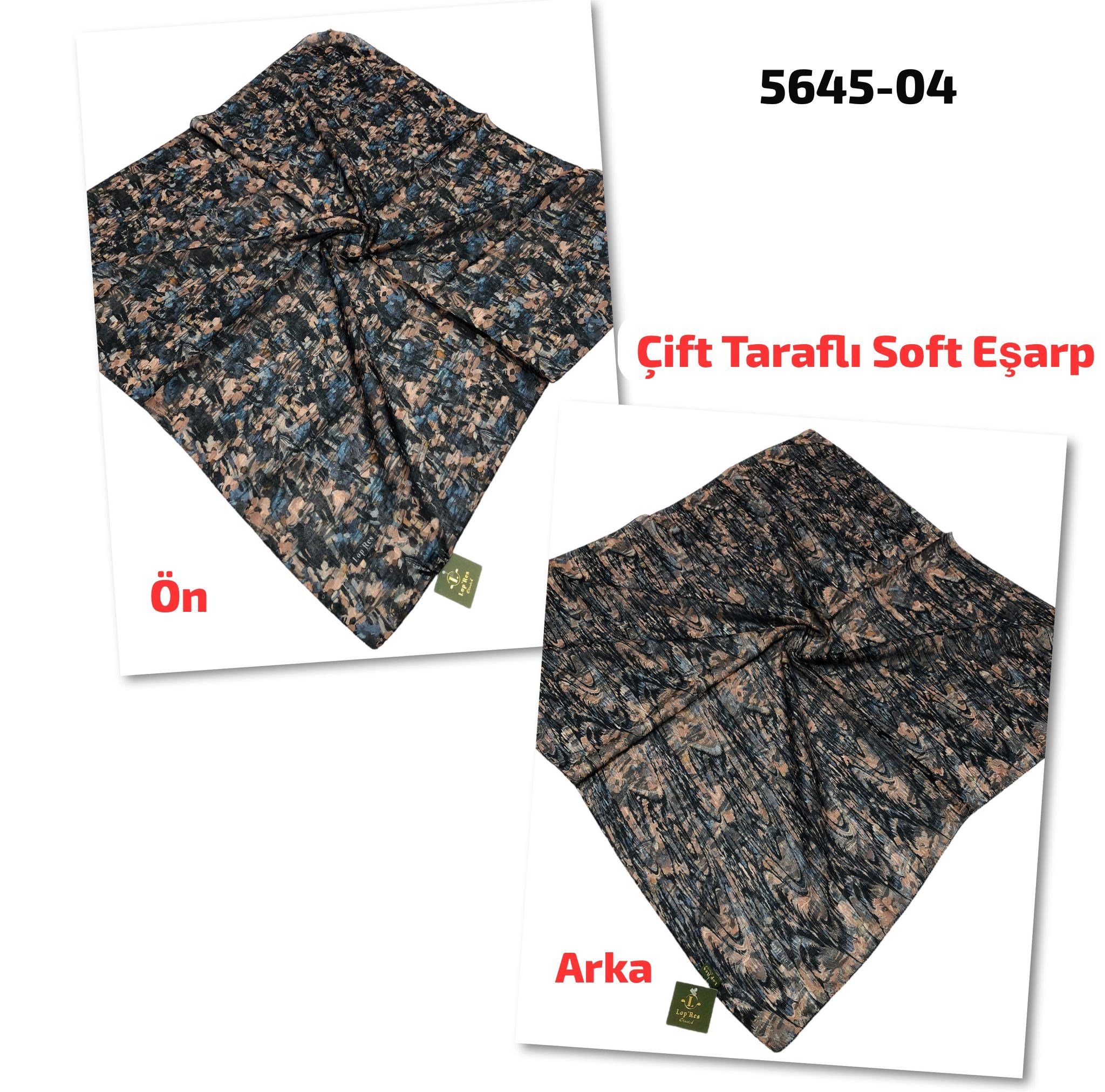 5645 Lop'Res Çift Taraflı Soft Eşarp