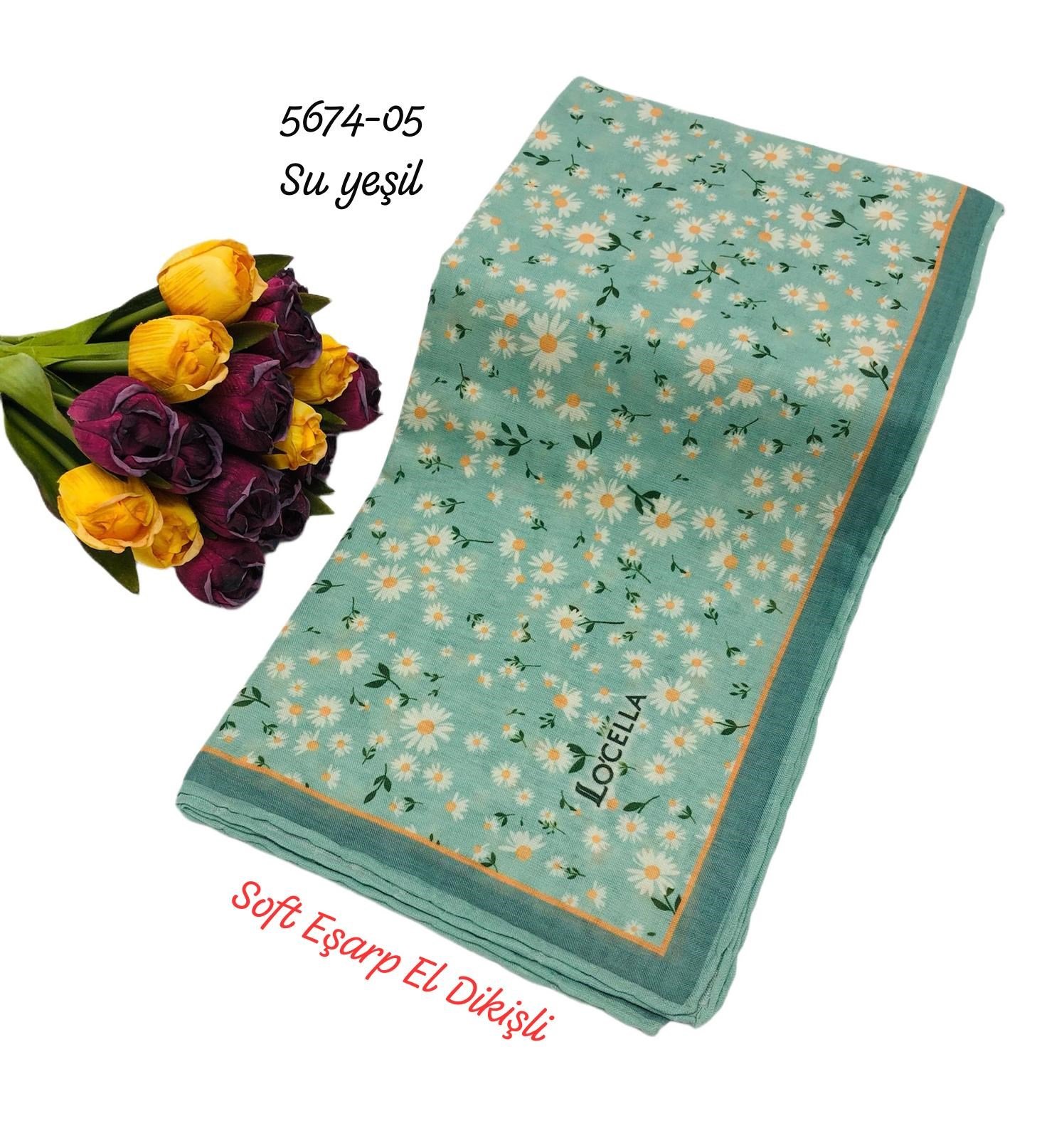 5674 Locella Soft Eşarp El Dikişli