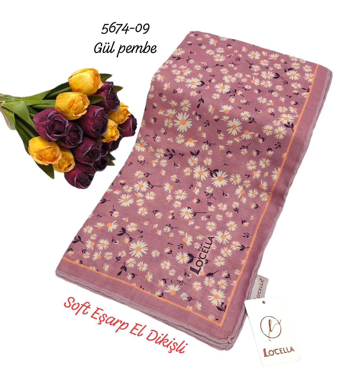 5674 Locella Soft Eşarp El Dikişli