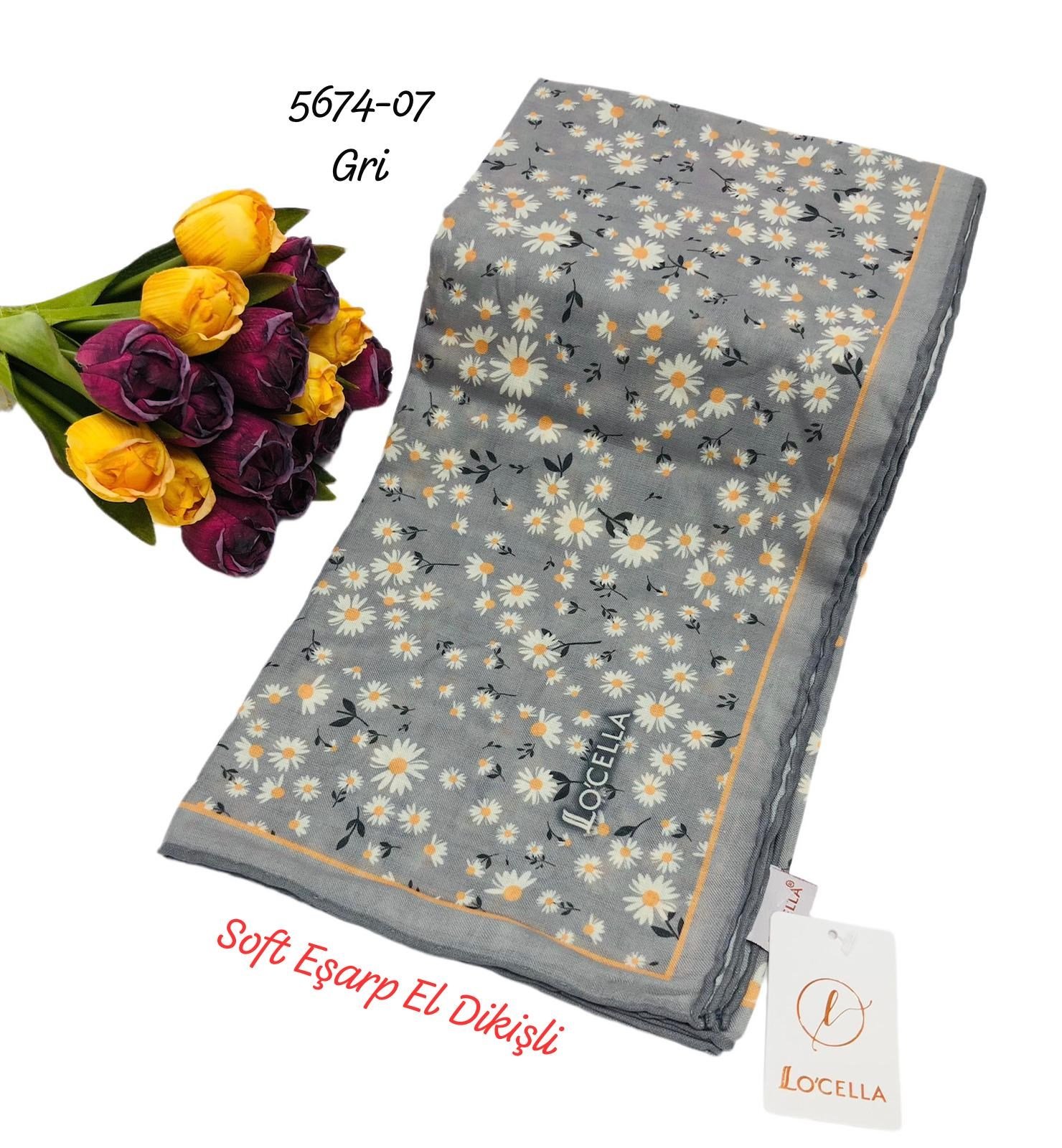 5674 Locella Soft Eşarp El Dikişli