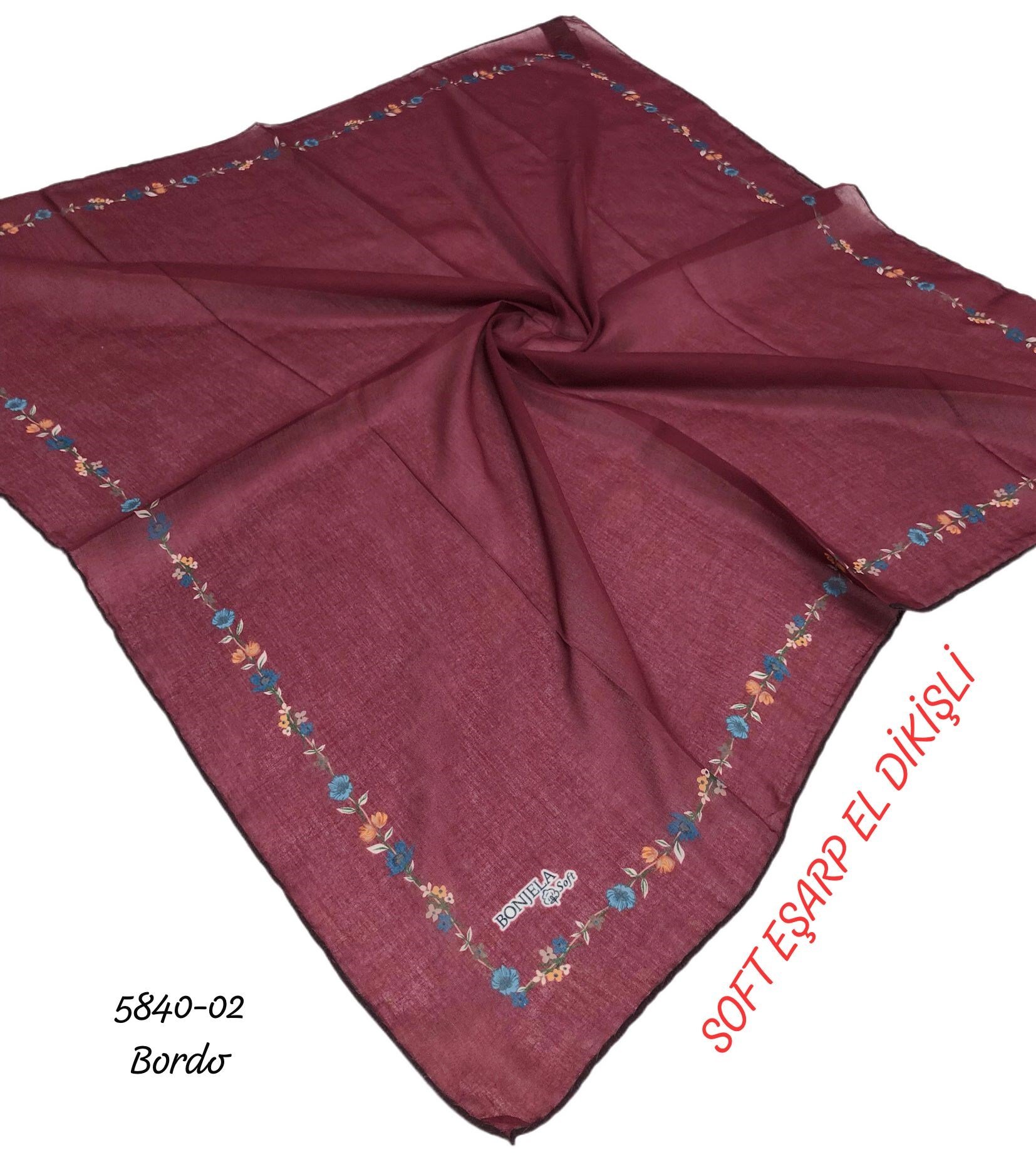 Soft Eşarp El Dikişli