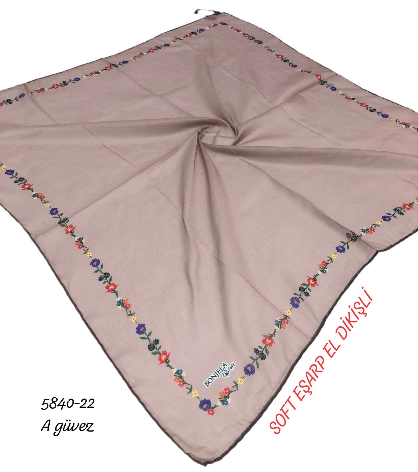 Soft Eşarp El Dikişli