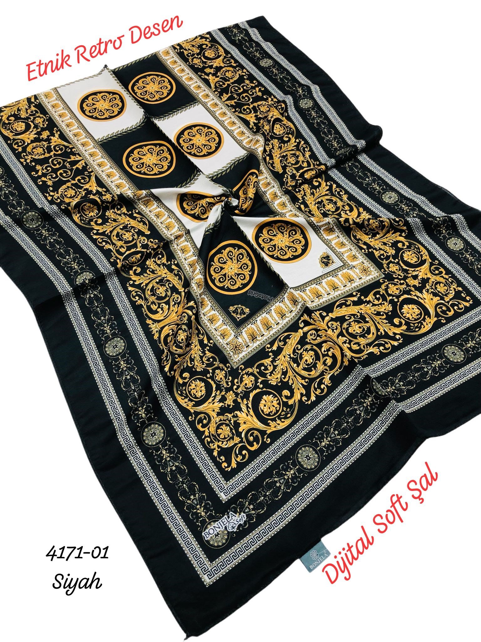 4171 Dijital Soft Şal