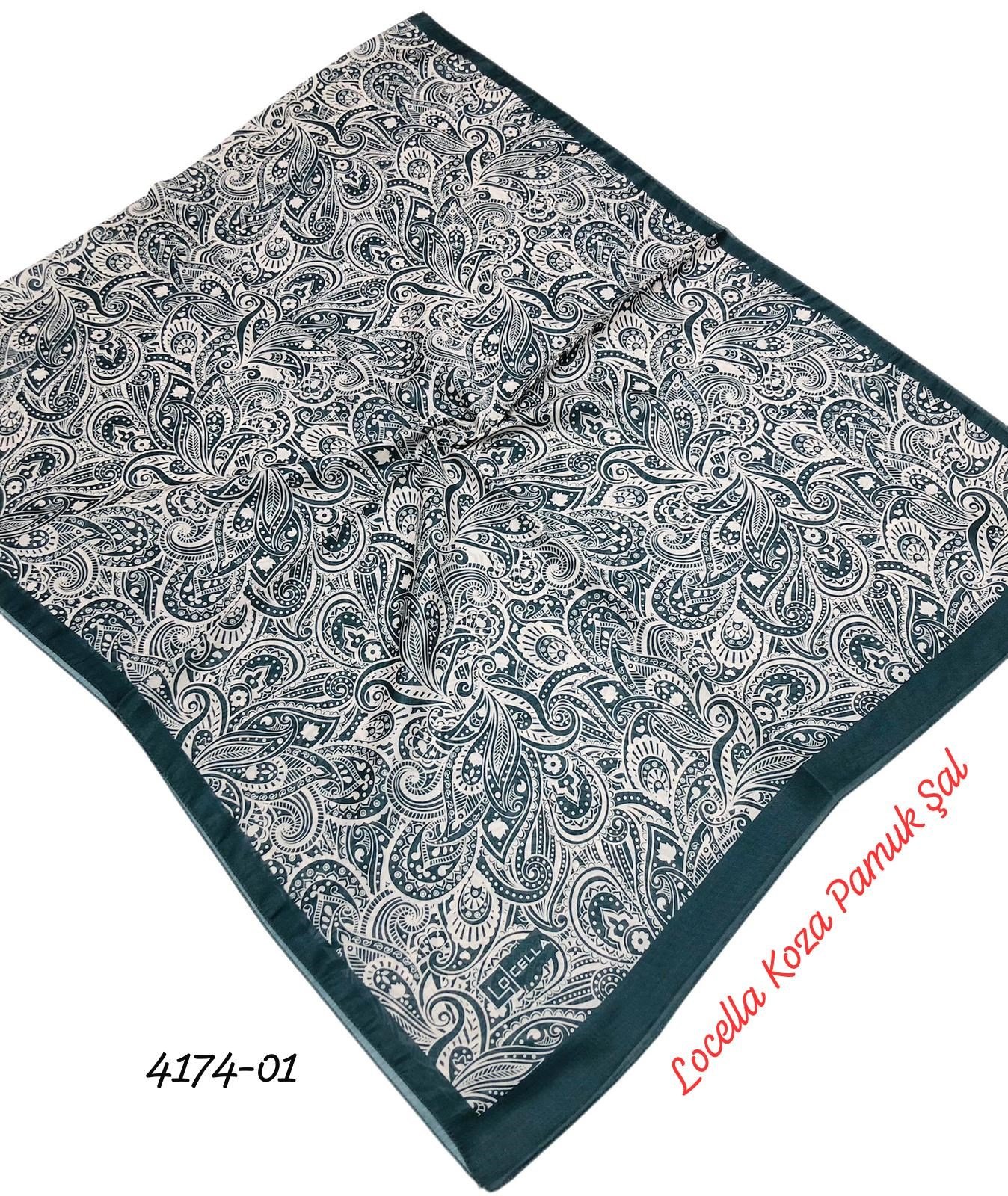 4174 Locella Koza Pamuk Soft Şal