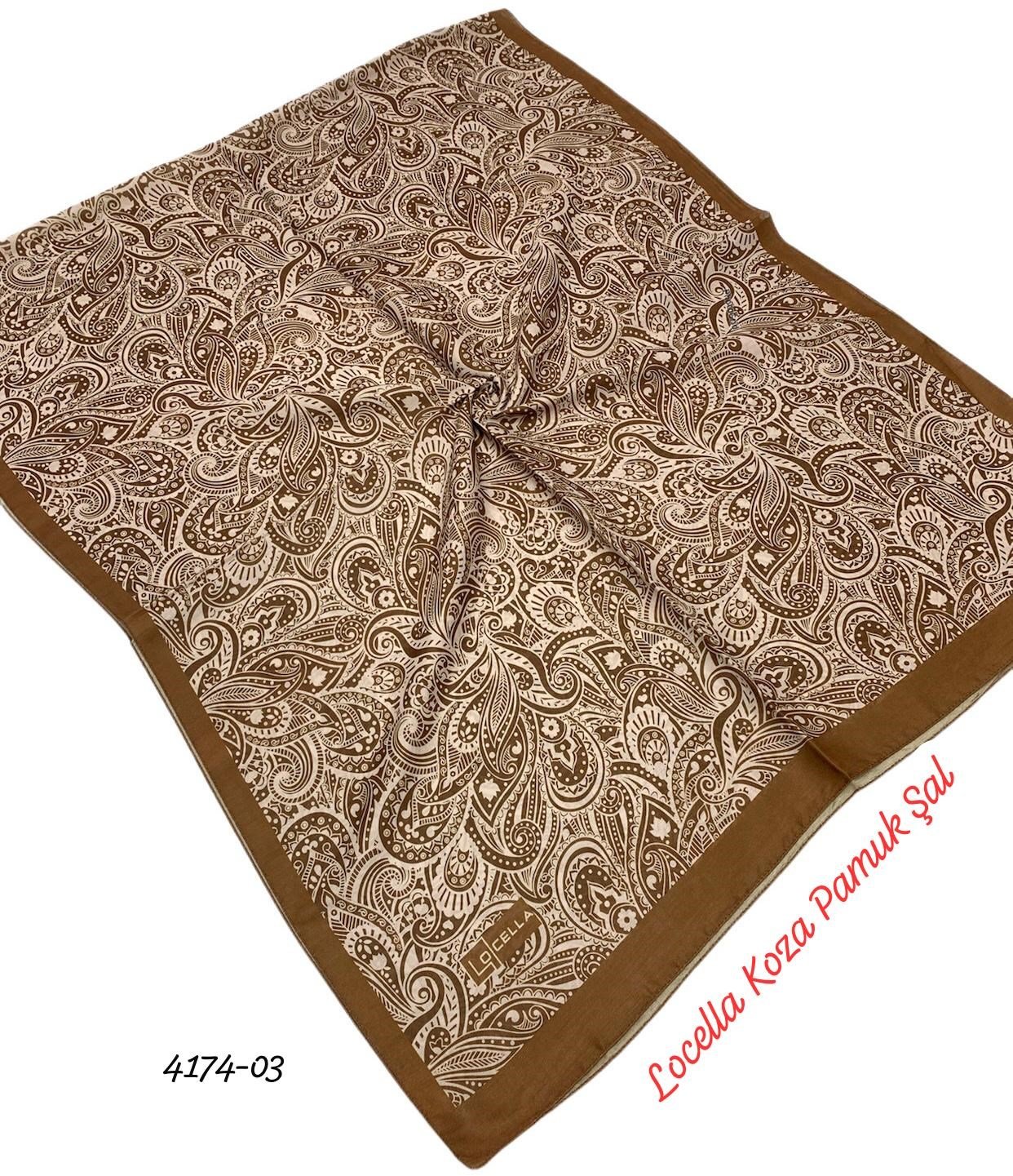 4174 Locella Koza Pamuk Soft Şal