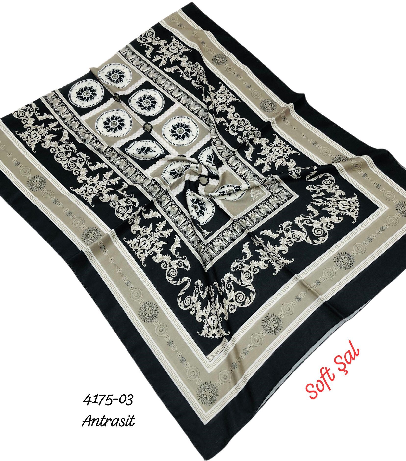 4175 GoldenRose Soft Şal