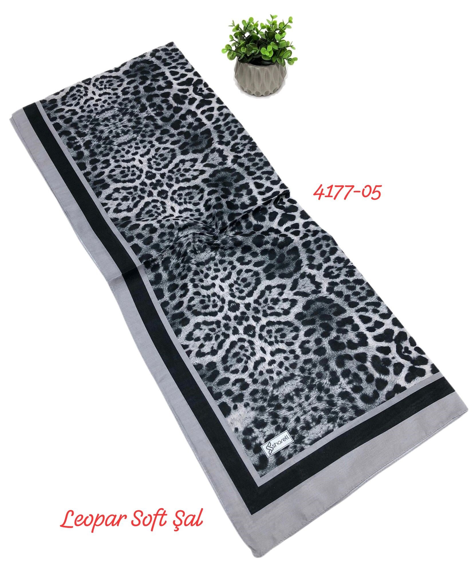 4177 Leopar Soft Şal