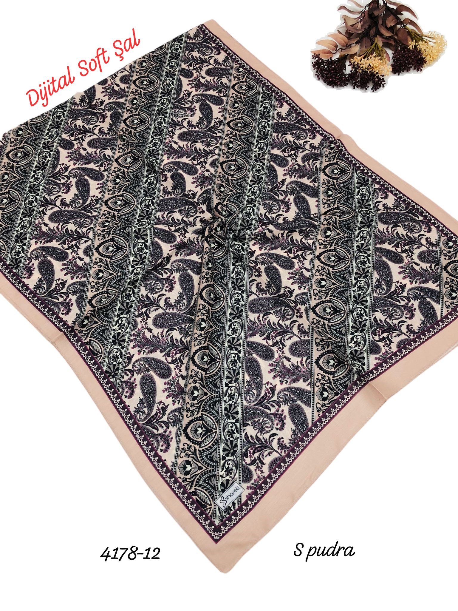 4178 Dijital Soft Şal