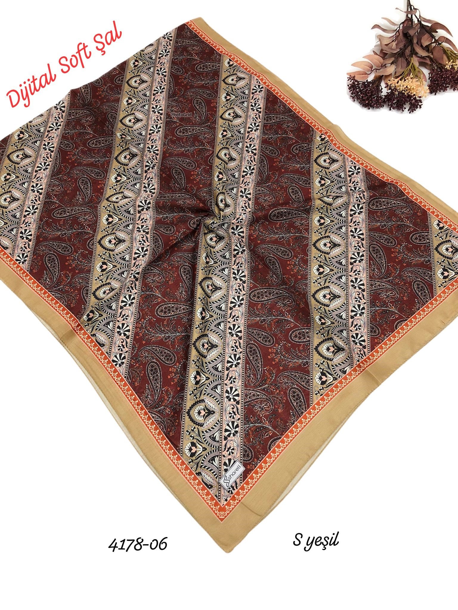 4178 Dijital Soft Şal