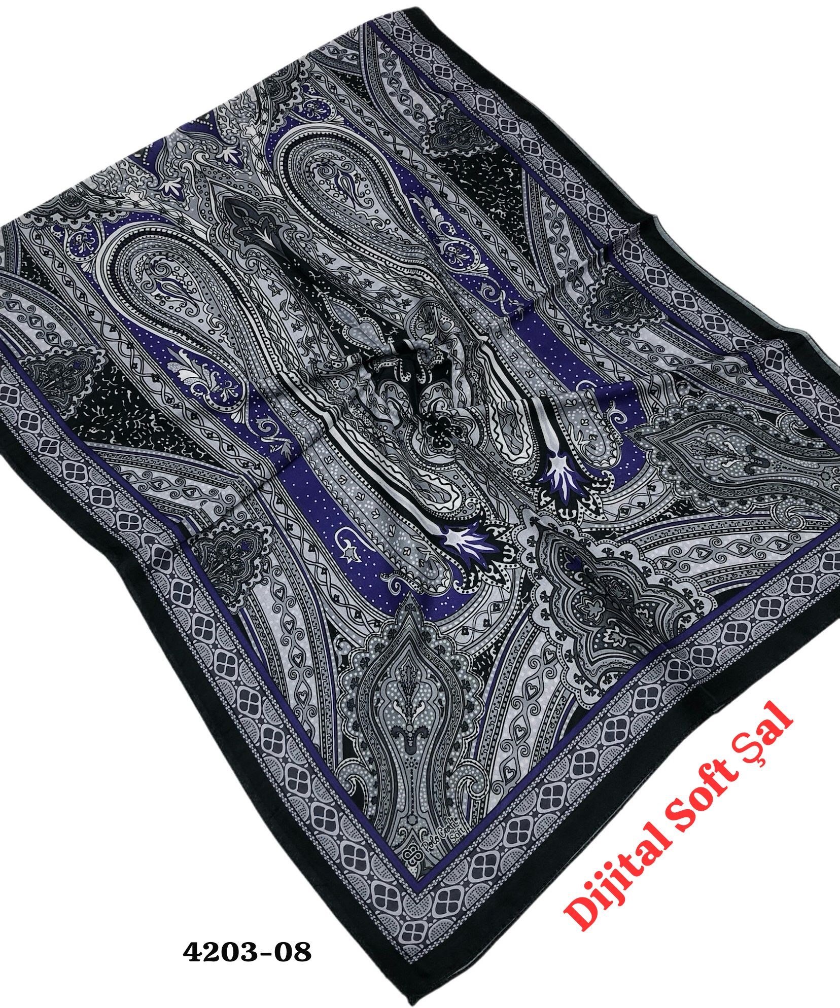 4203 Dijital Soft Şal