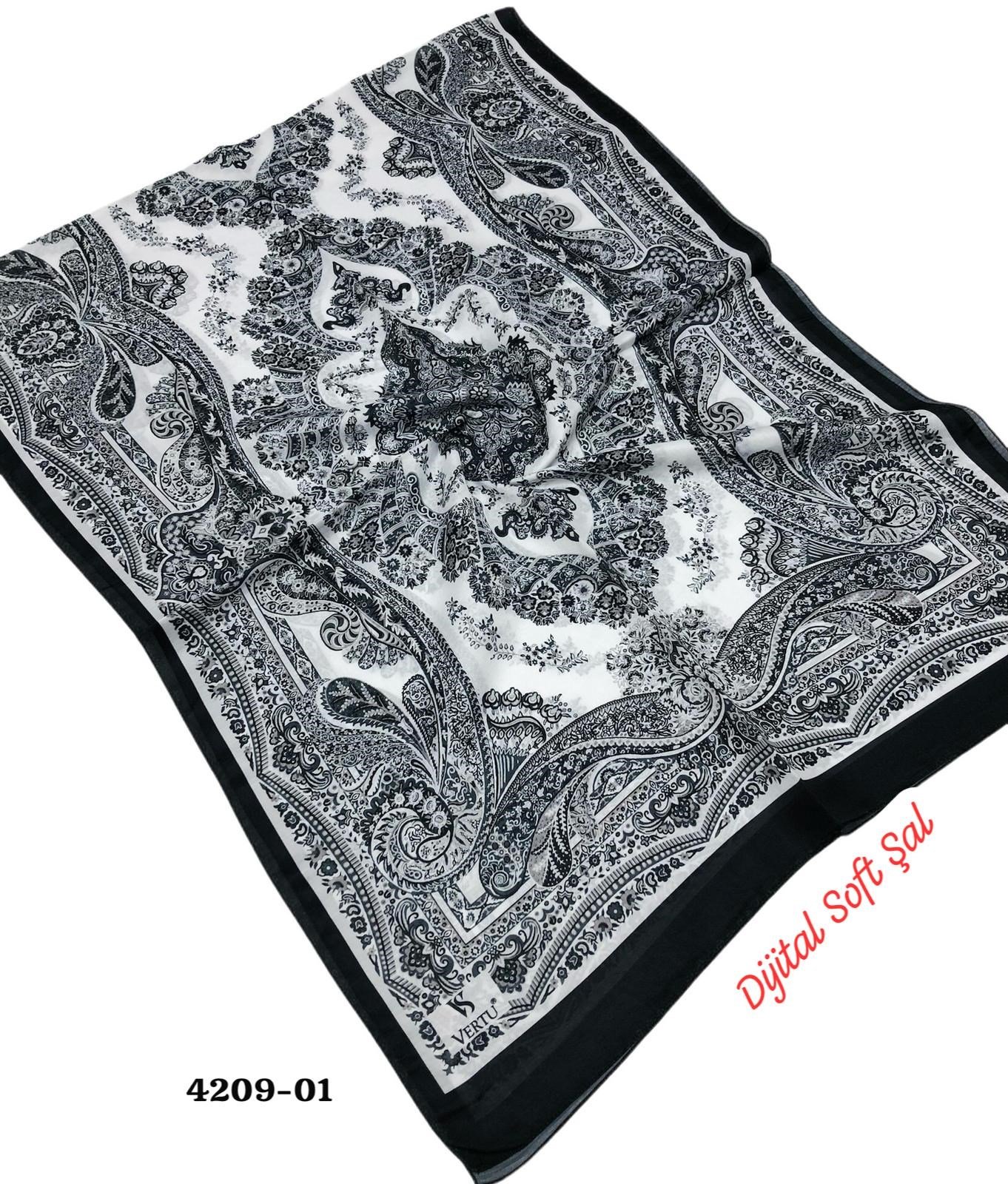 4209 Dijital Soft Şal