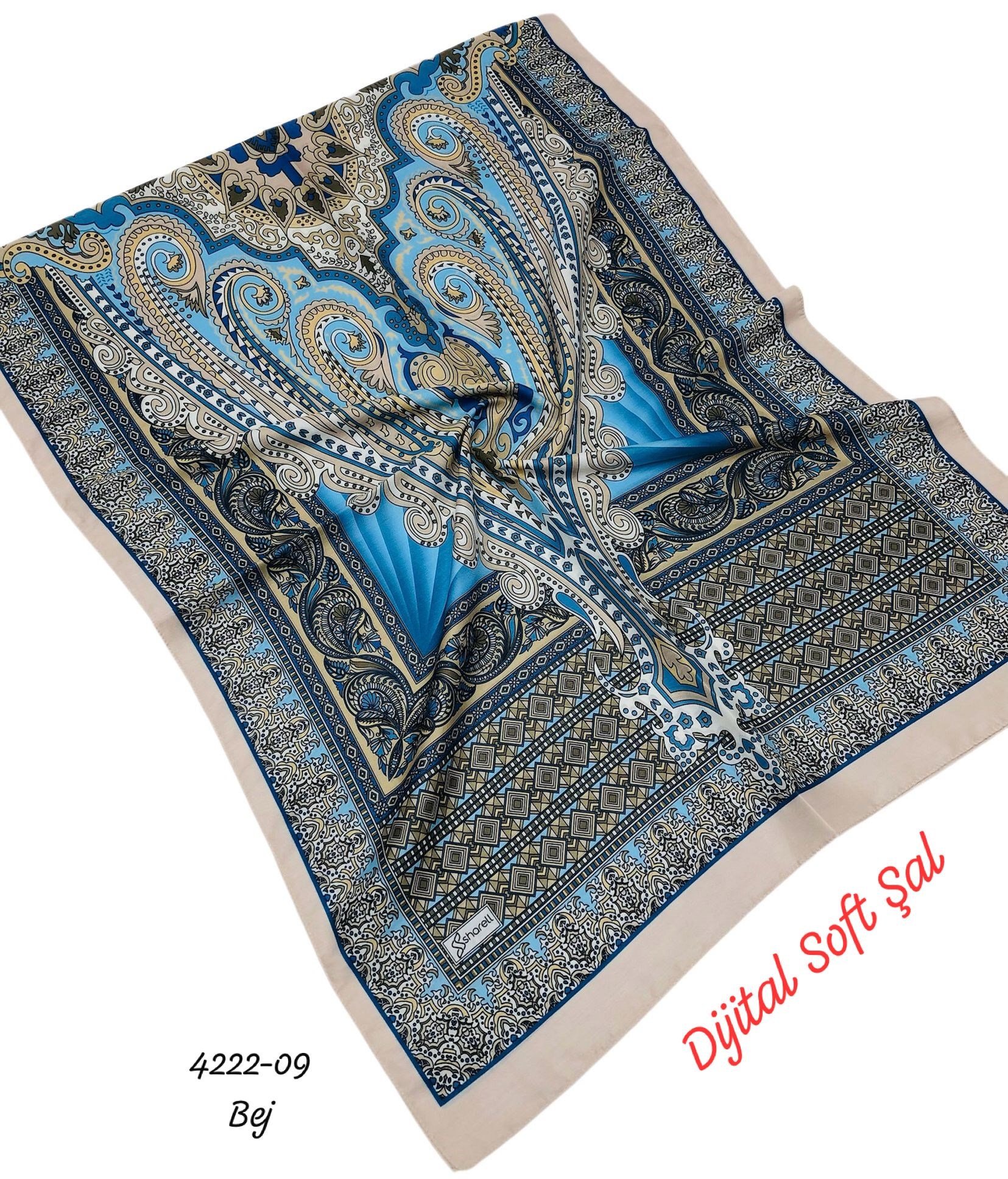 4222 Dijital Soft Şal