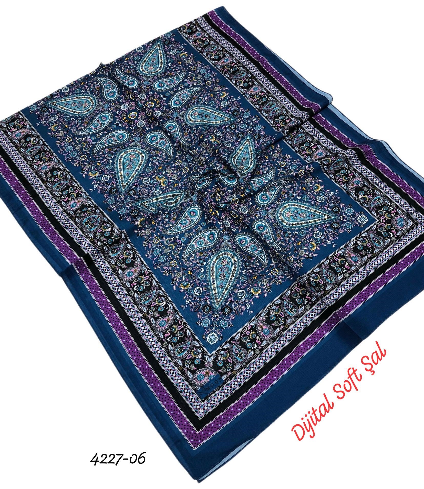 4227 Dijital Soft Şal