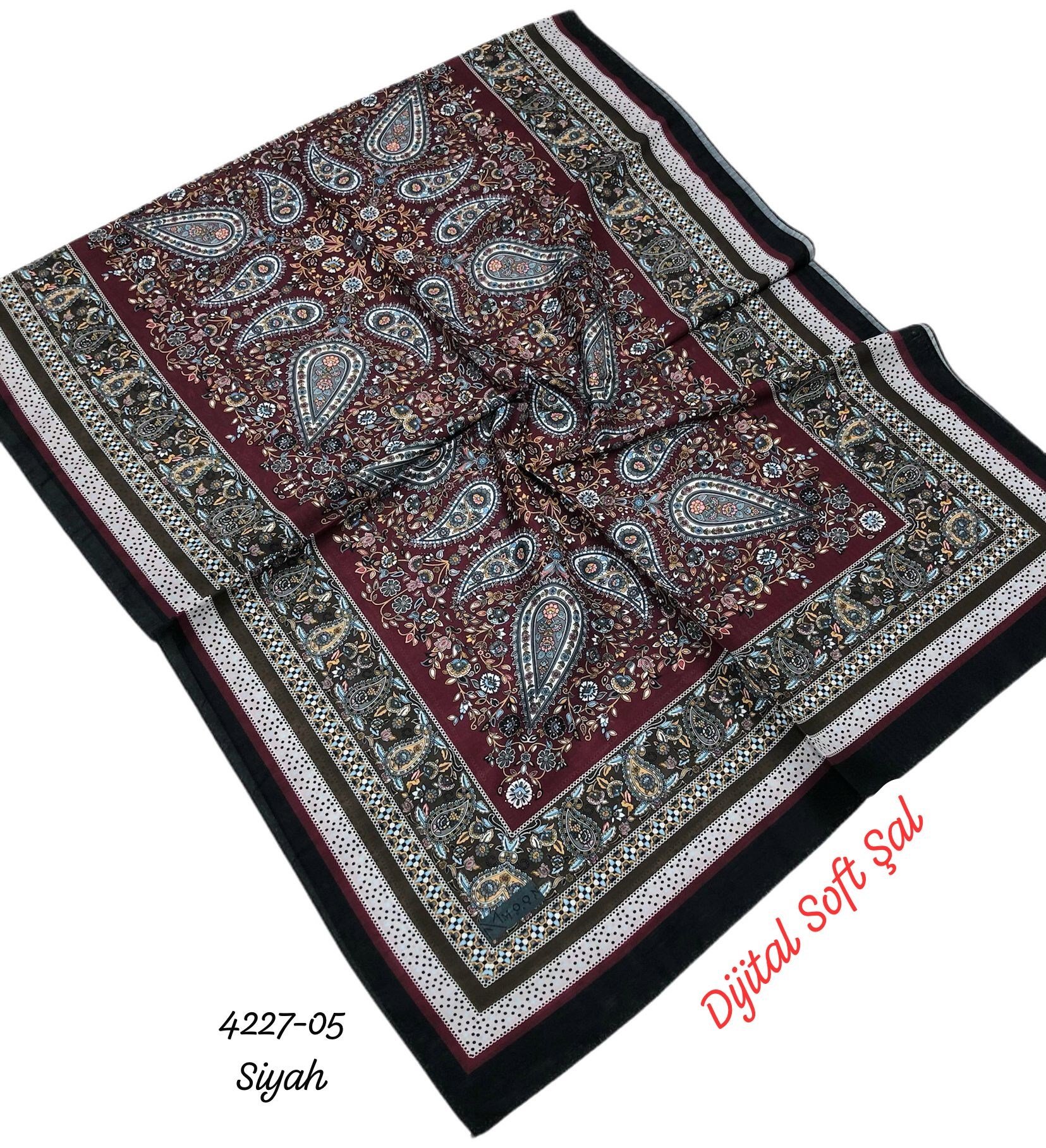 4227 Dijital Soft Şal