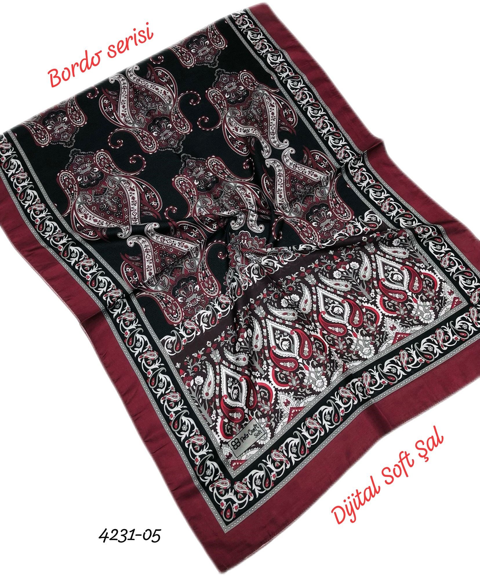 4231 Dijital Soft Şal