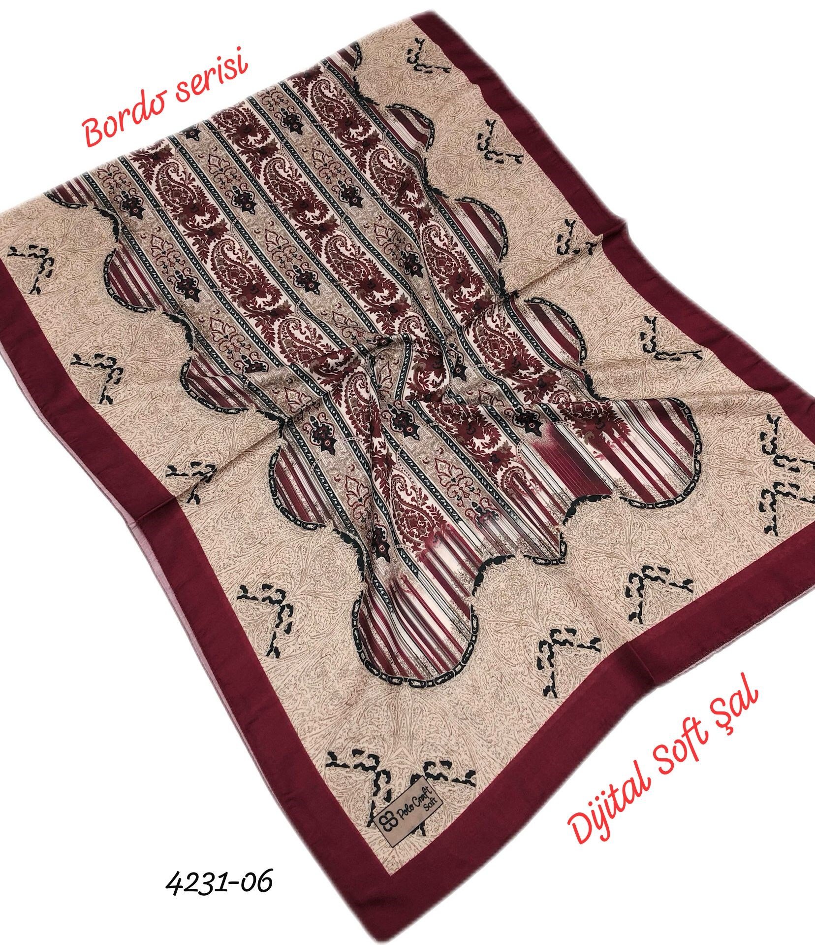 4231 Dijital Soft Şal