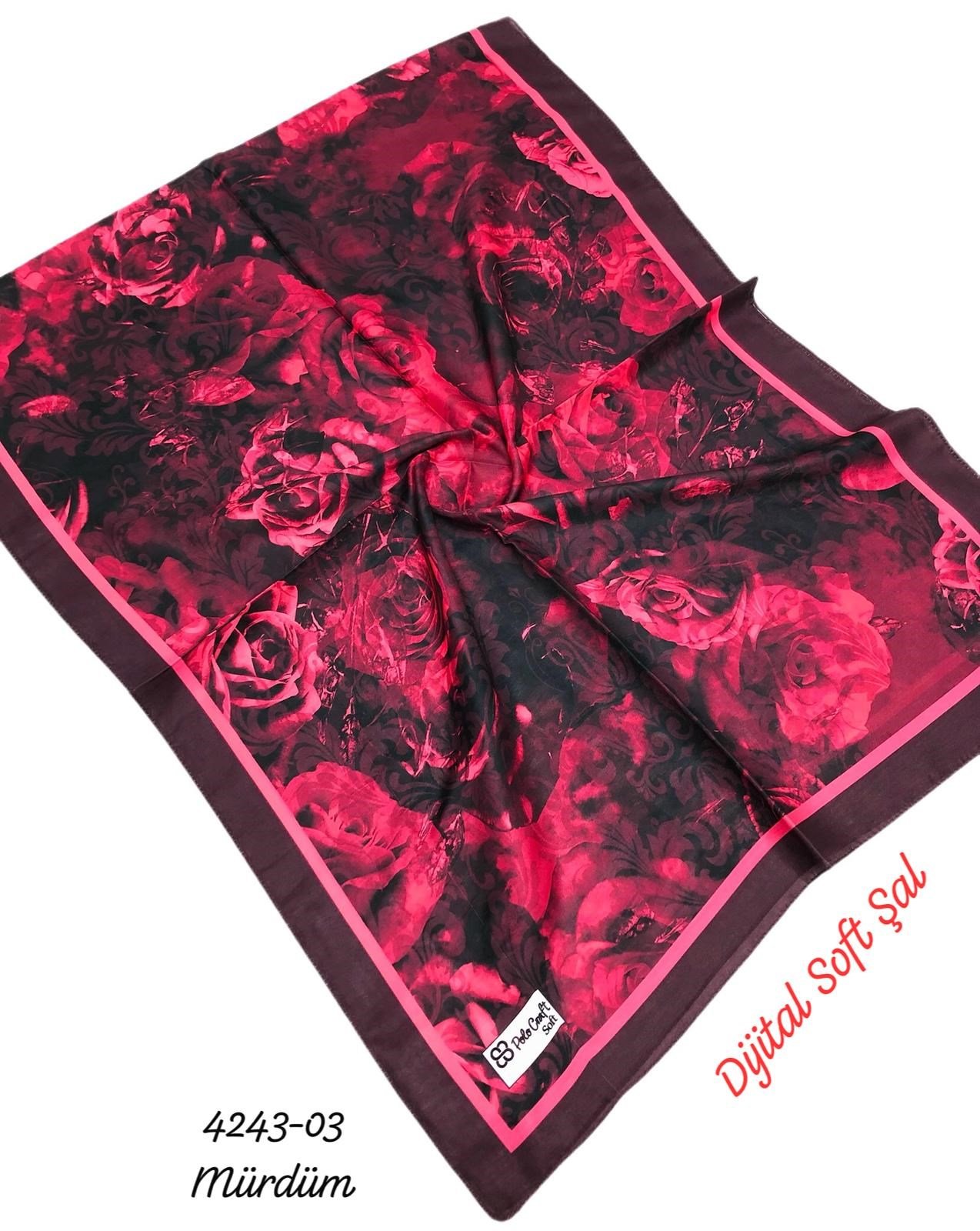 4243 Dijital Soft Şal