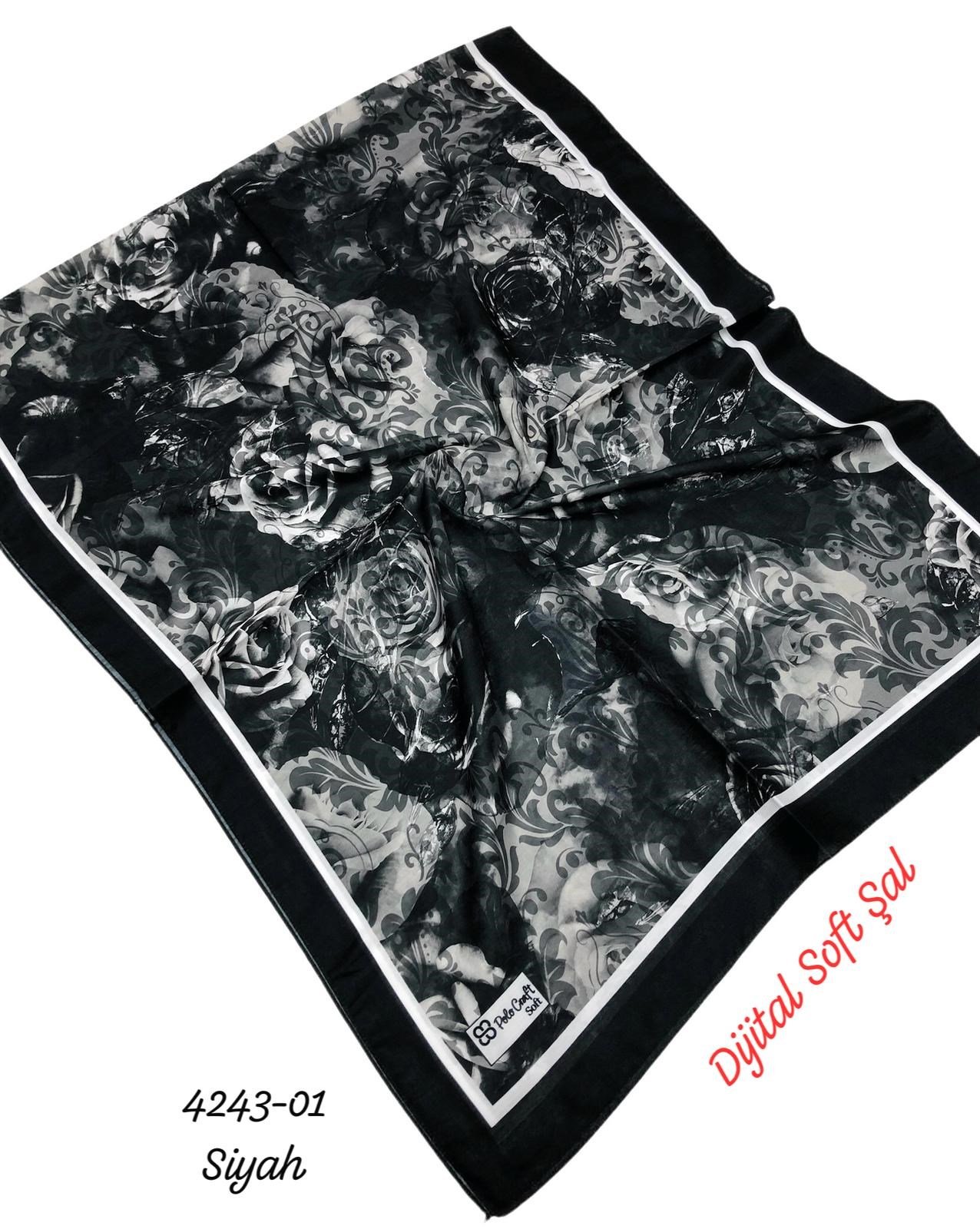 4243 Dijital Soft Şal