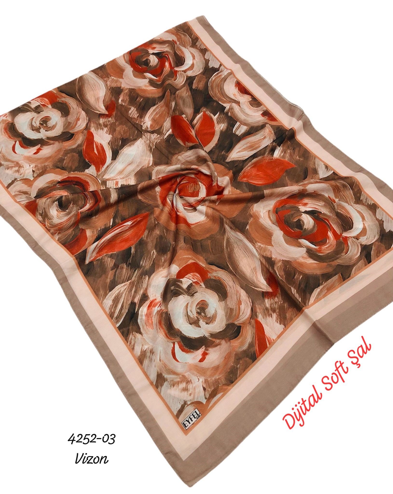 4252 Dijital Soft Şal