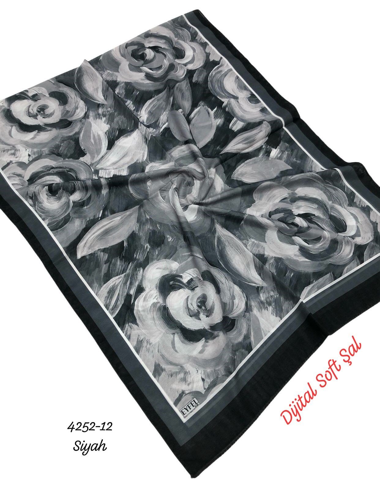 4252 Dijital Soft Şal