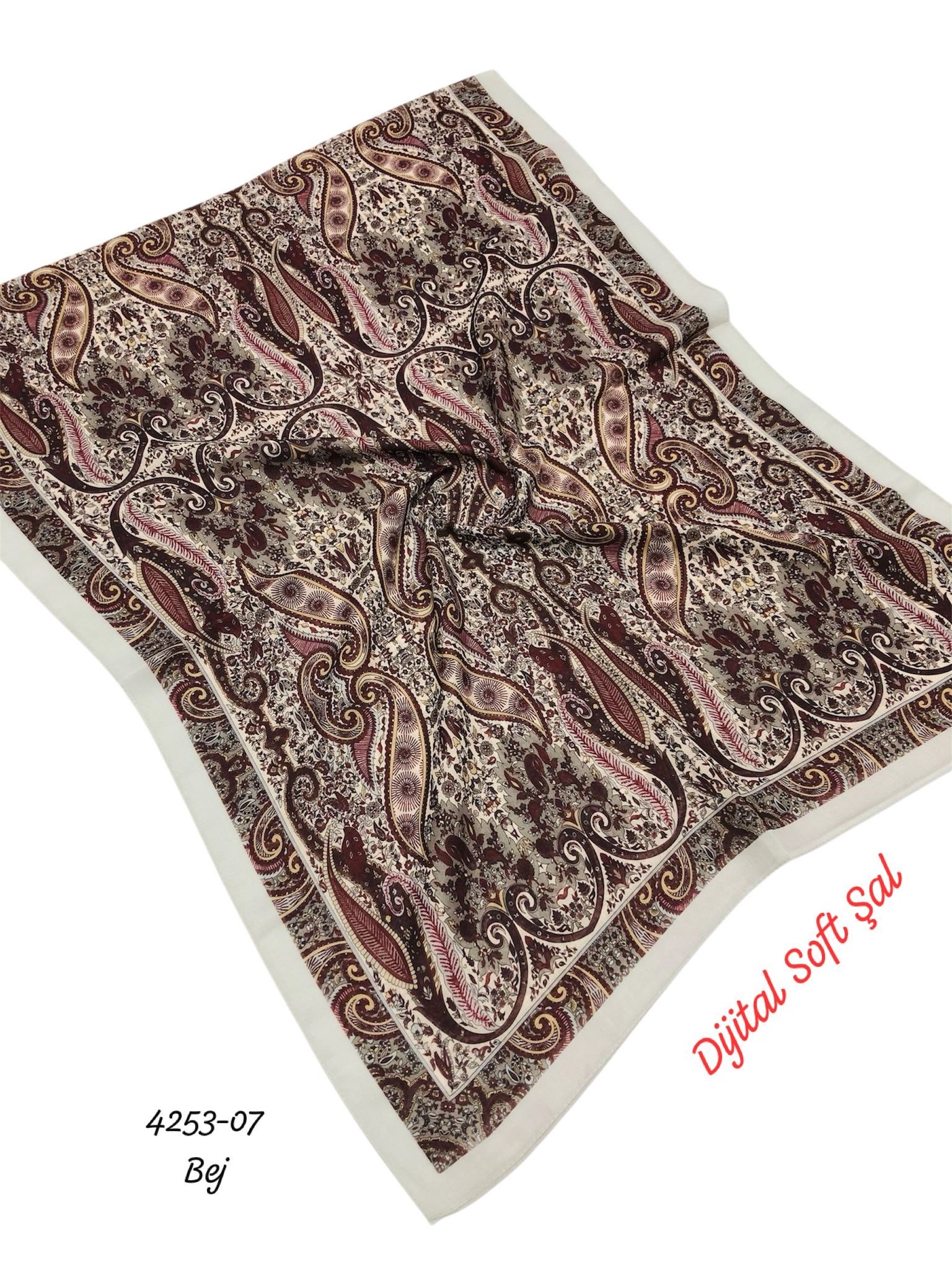 4253 Dijital Soft Şal