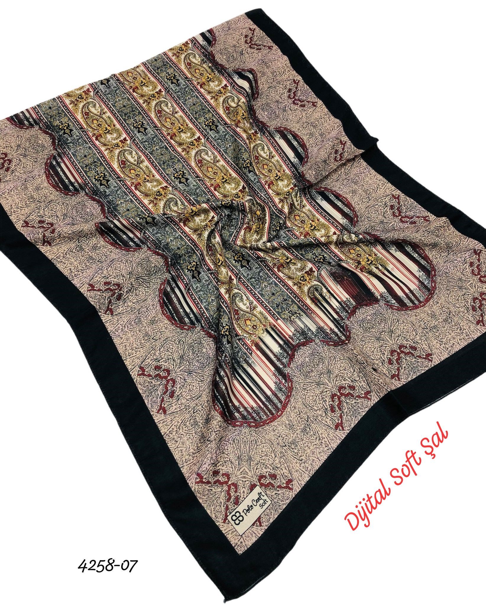 4258 Dijital Soft Şal