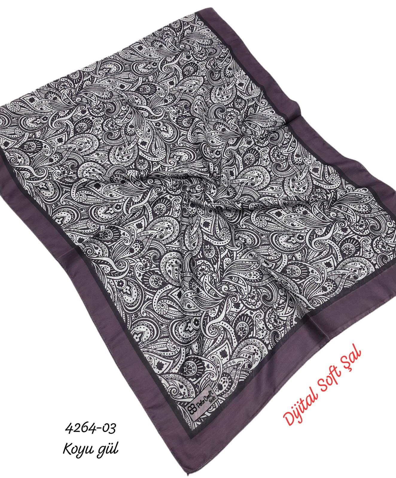 4264 Dijital Soft Şal